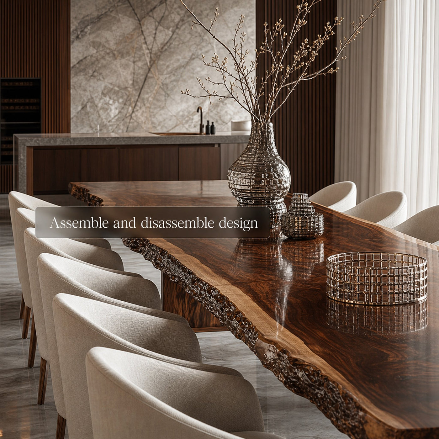 Rustic Dining Table Contemporary Home - product view 4