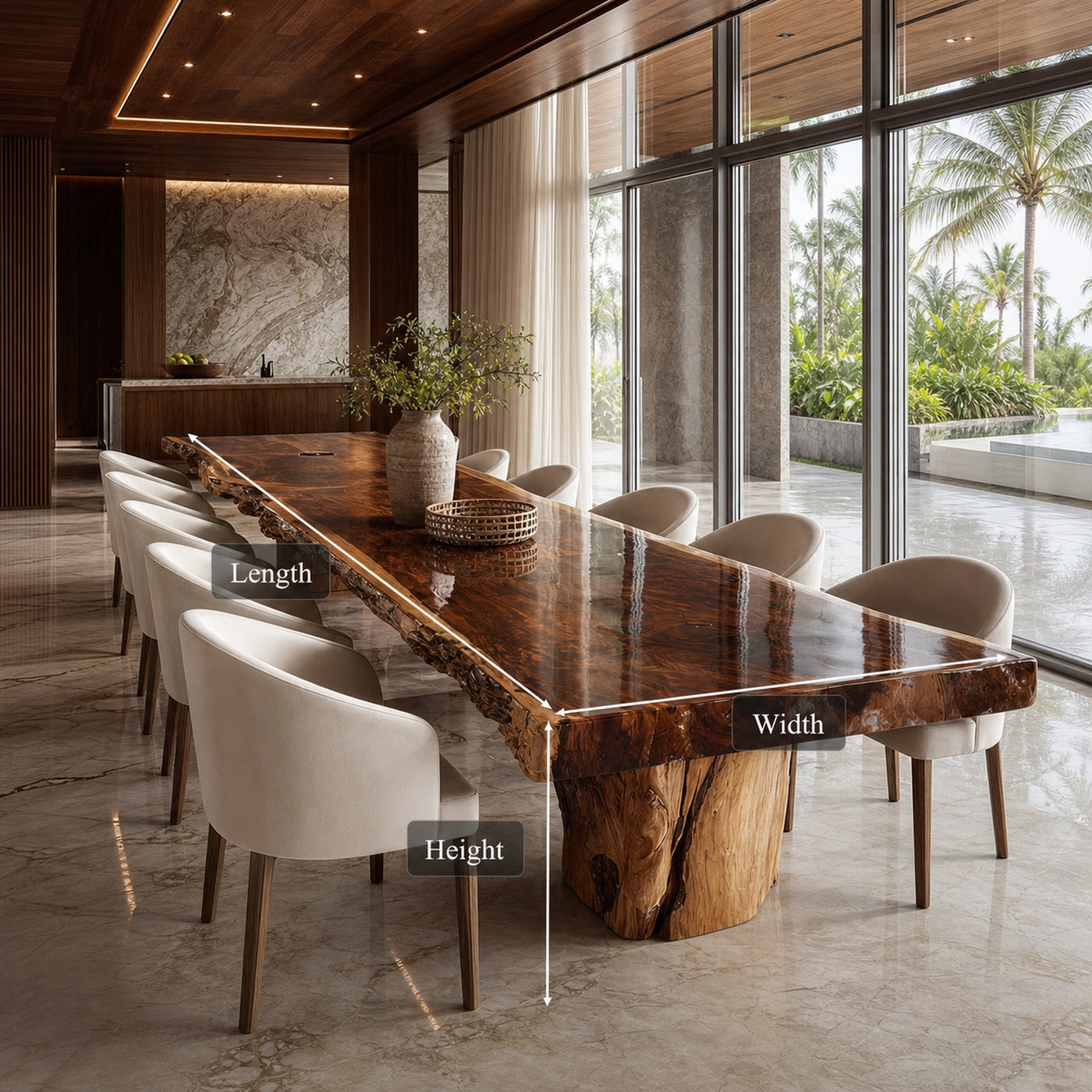 Rustic Dining Table Contemporary Home - product view 5