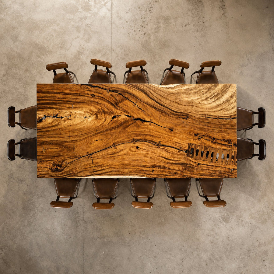 Rustic Dining Table Farmhouse Dining Solid Wood Decor Kitchen Gift