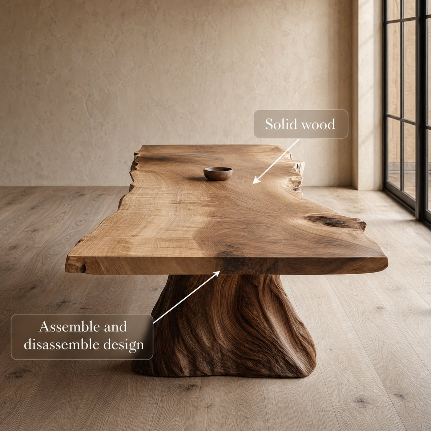 Rustic Dining Table For Dining Room And Gathering Space - product view 3