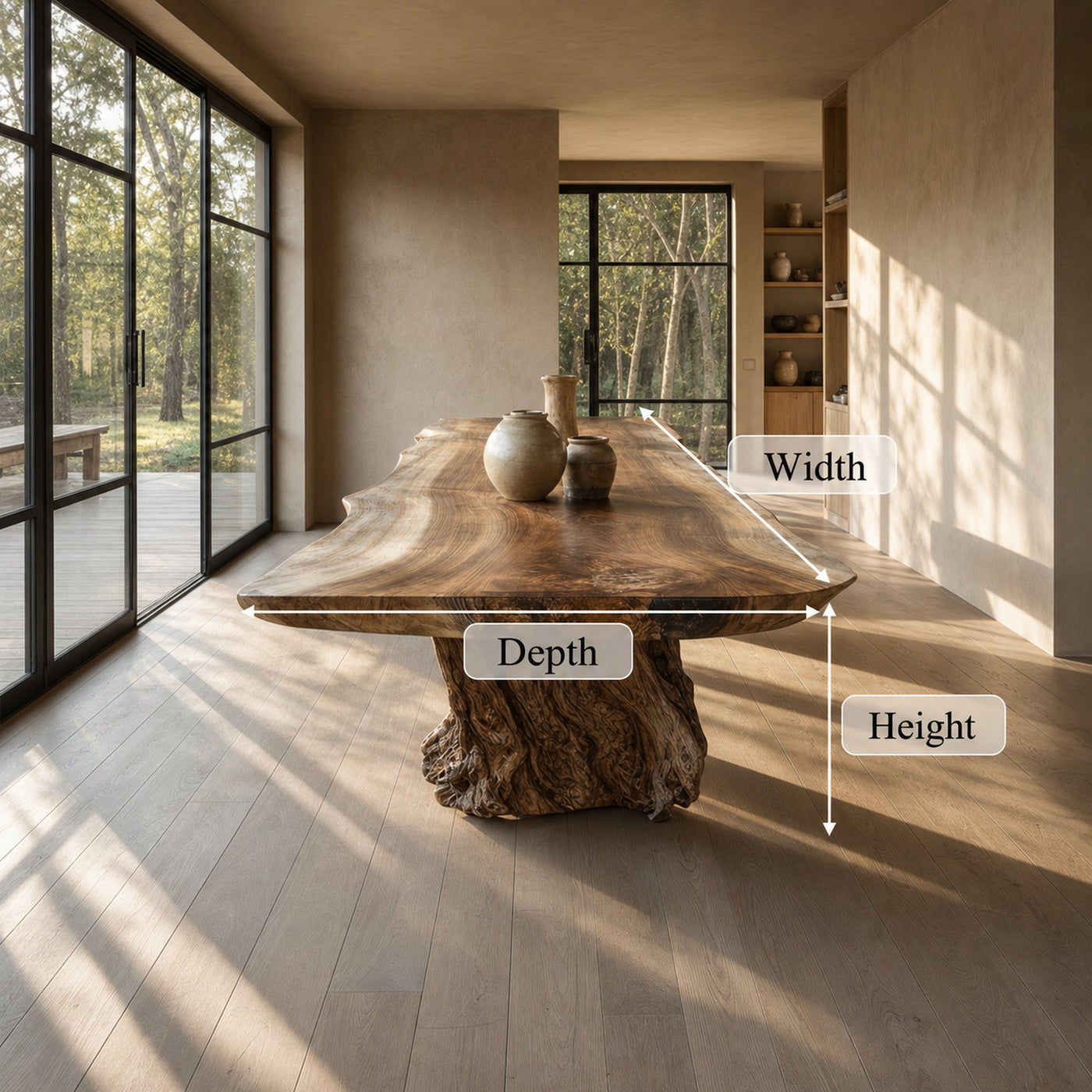 Rustic Dining Table For Dining Room Or Family Space - product view 4