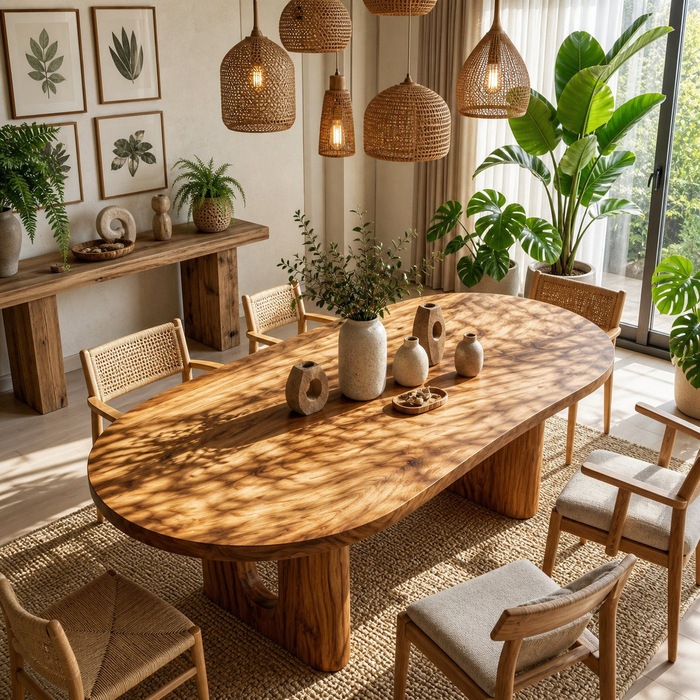 Rustic Dining Table For Farmhouse Dining Space - product view 2