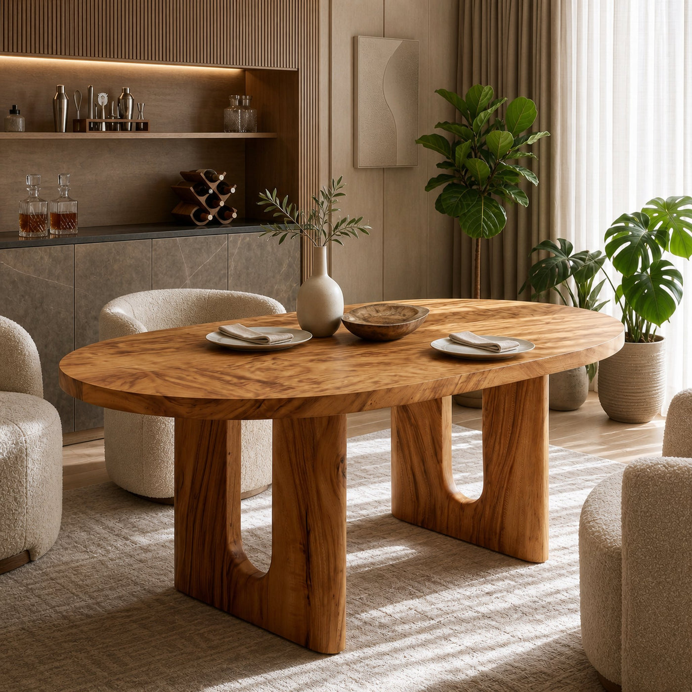 Rustic Dining Table For Farmhouse Dining Space - product view 5