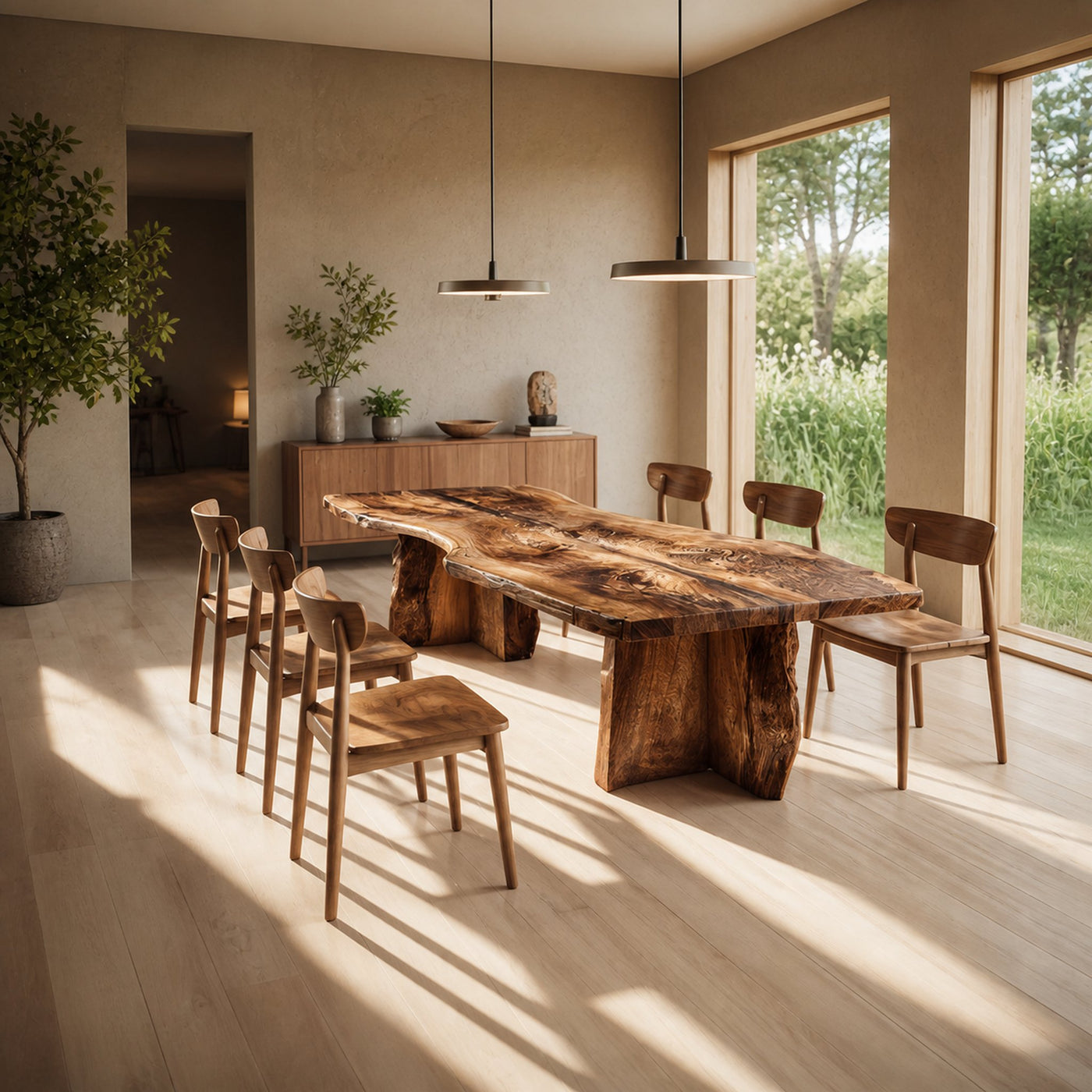 Rustic Dining Table For Modern Dining Room And Kitchen Space - product view 2