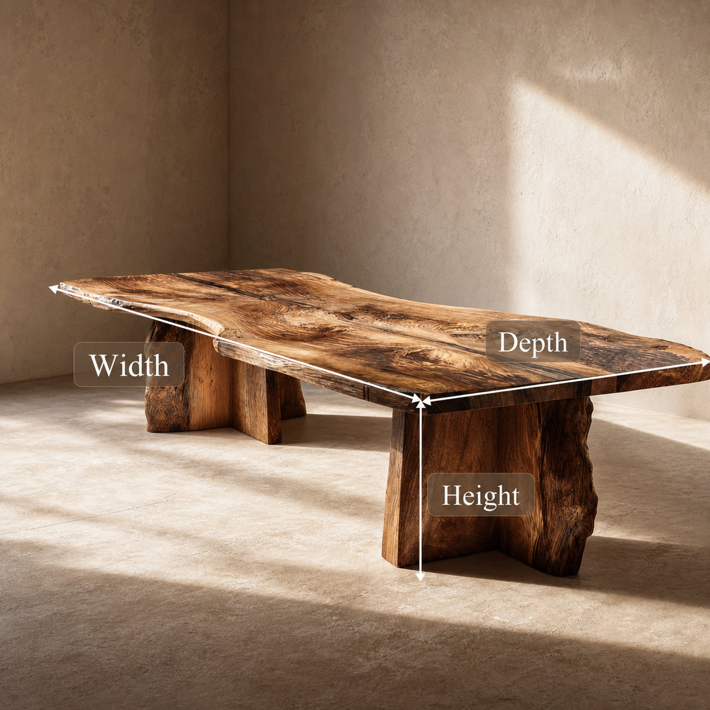Rustic Dining Table For Modern Dining Room And Kitchen Space - product view 4