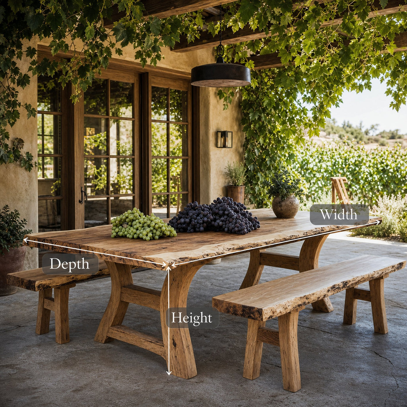 Rustic Dining Table For Timeless Kitchen Style - product view 7