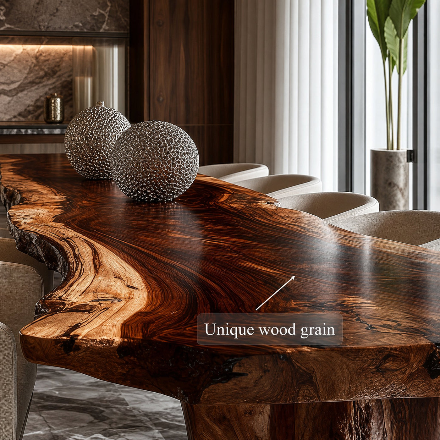 Rustic Dining Table For Warm Dining Room - product view 3