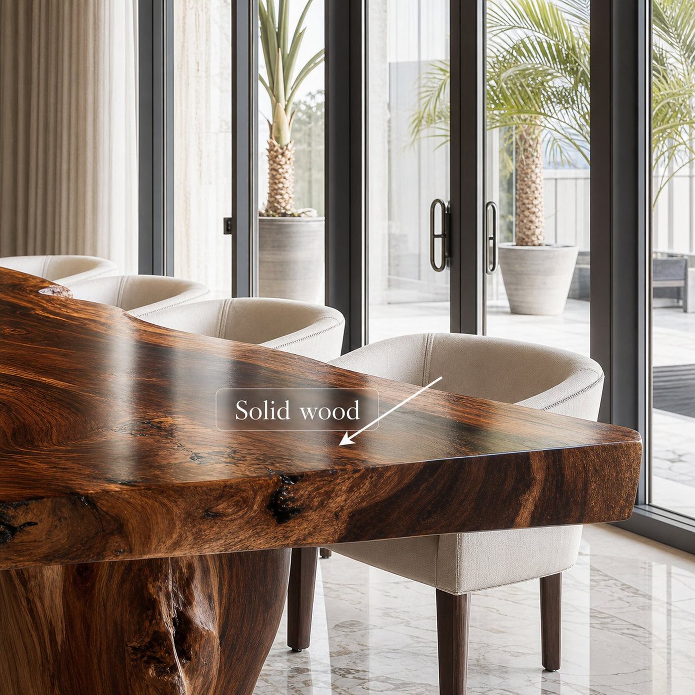 Rustic Dining Table For Warm Dining Room - product view 4