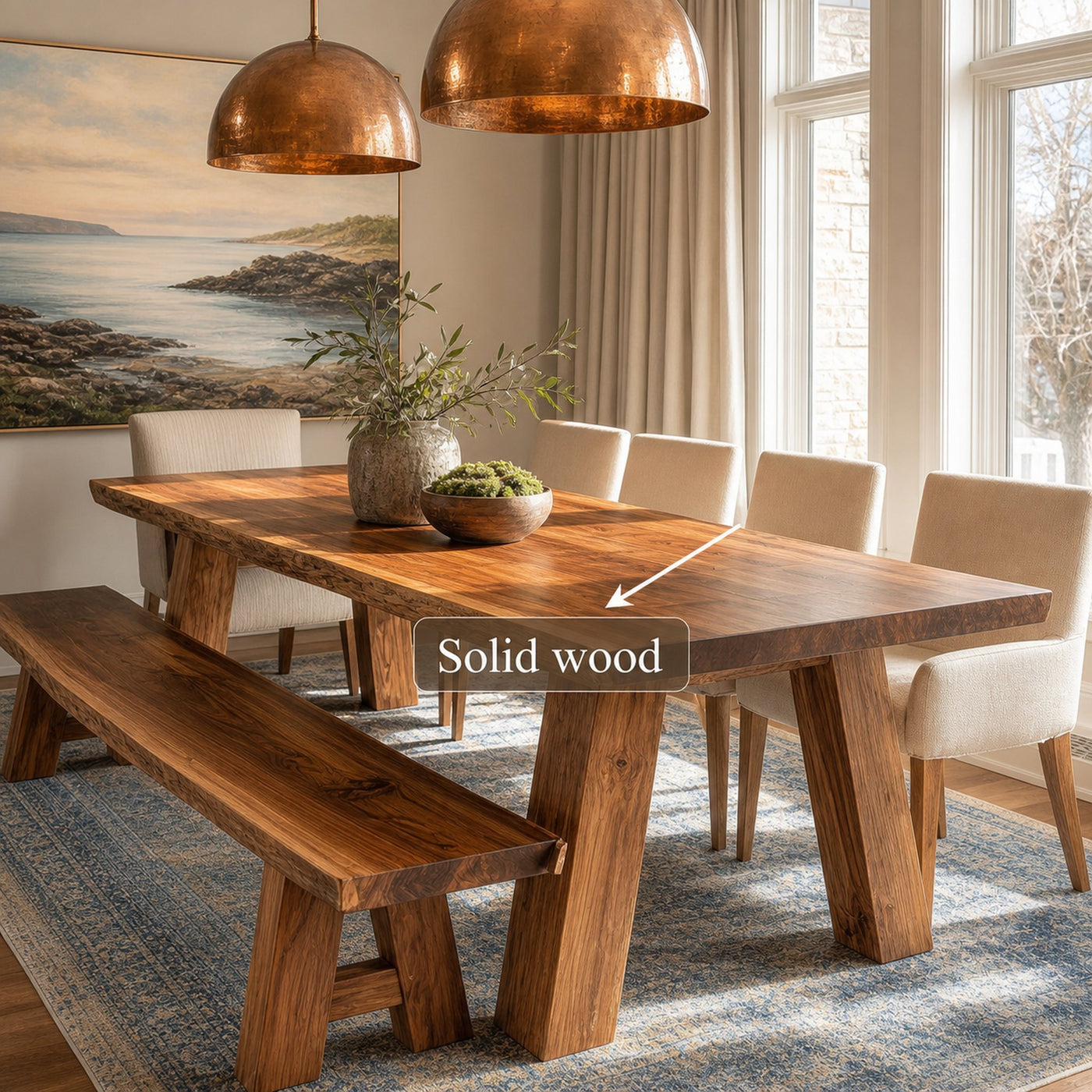 Rustic Dining Table Kitchen Or Dining Room - product view 3