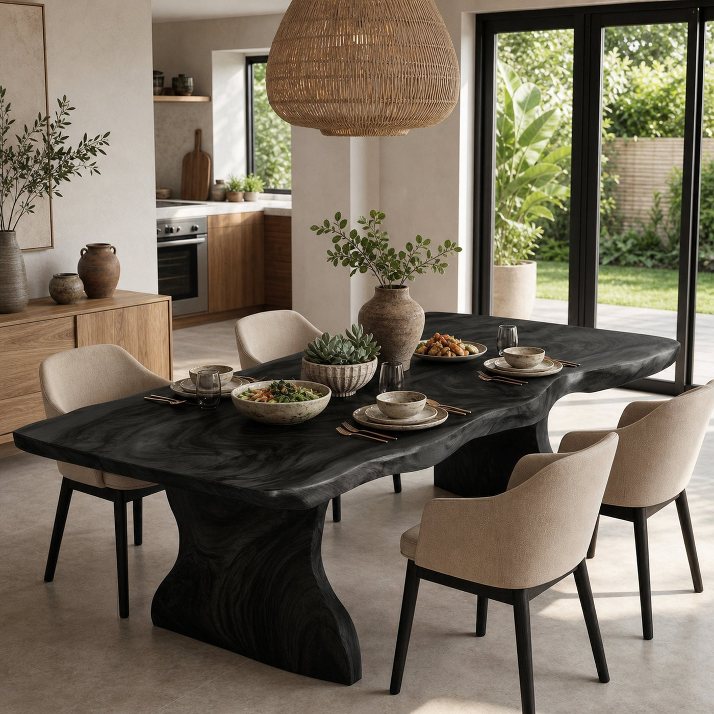 Rustic Dining Table Live Edge Design For Dining Room - product view 4