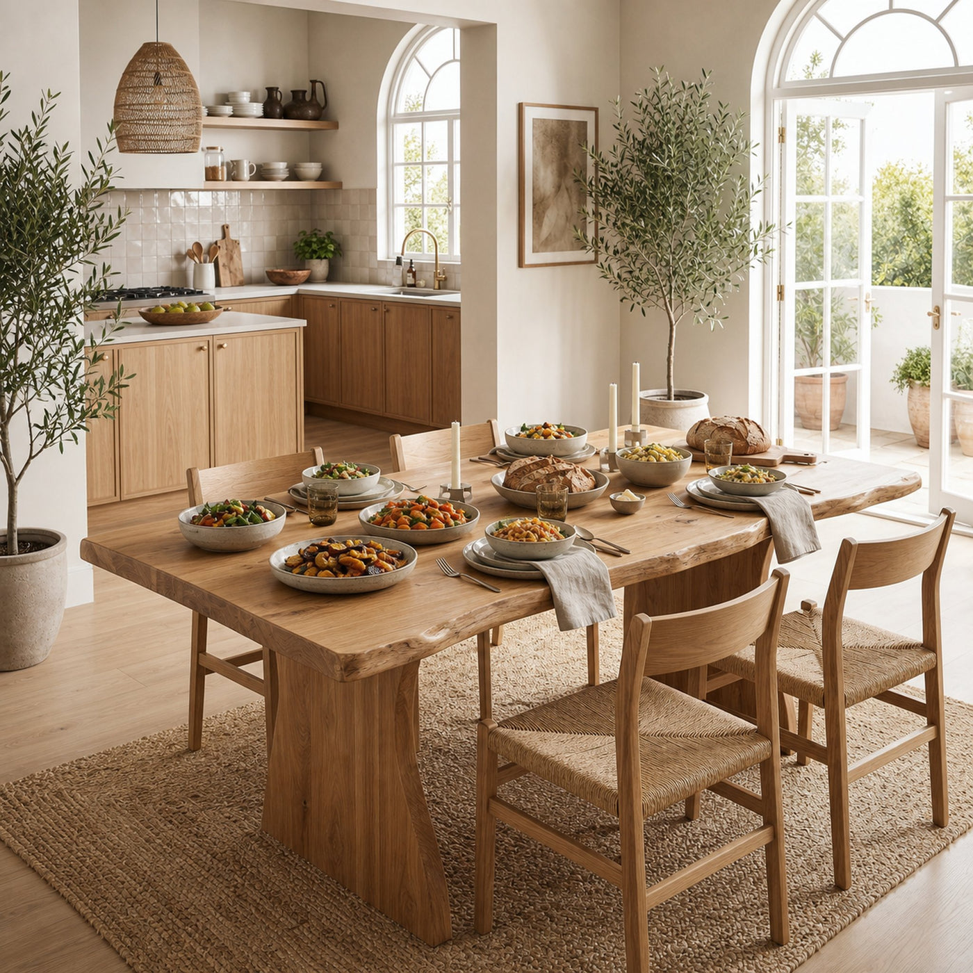 Rustic Dining Table Live Edge Design For Dining Room - product view 5