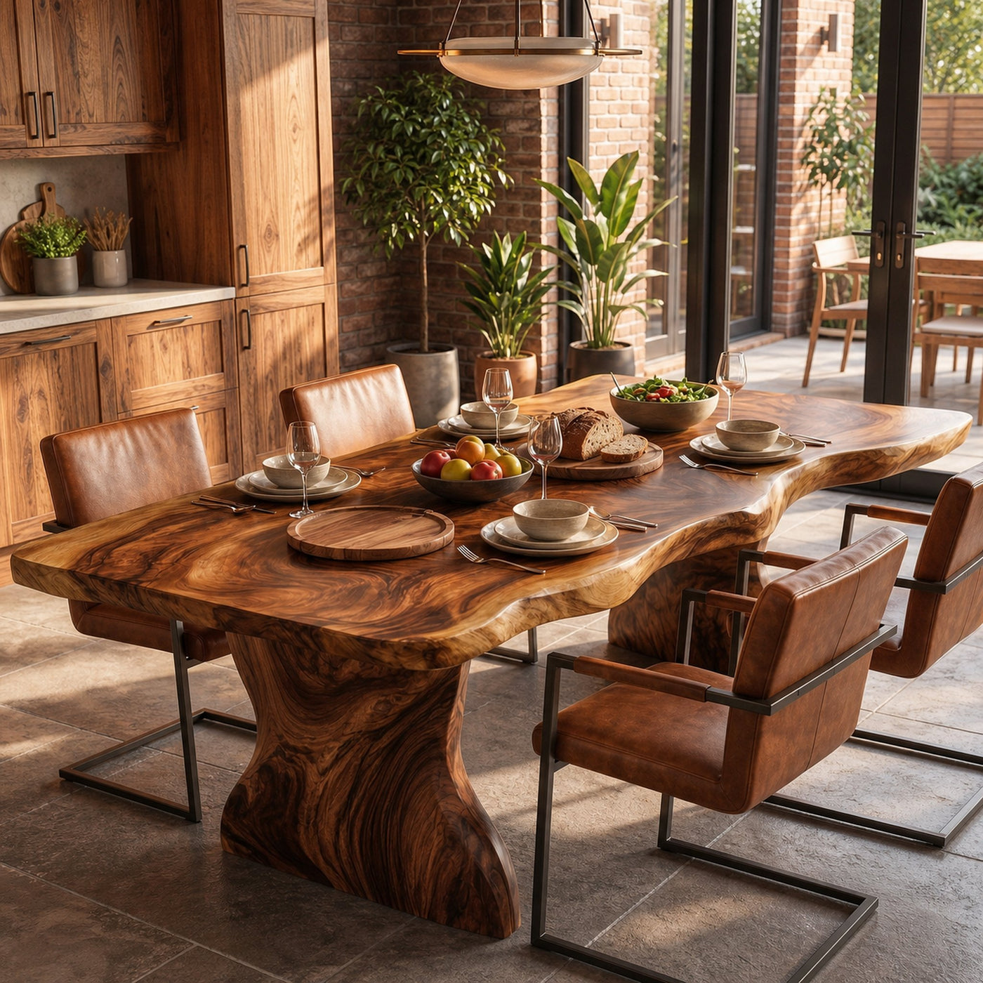 Rustic Dining Table Live Edge Design For Dining Room - product view 6