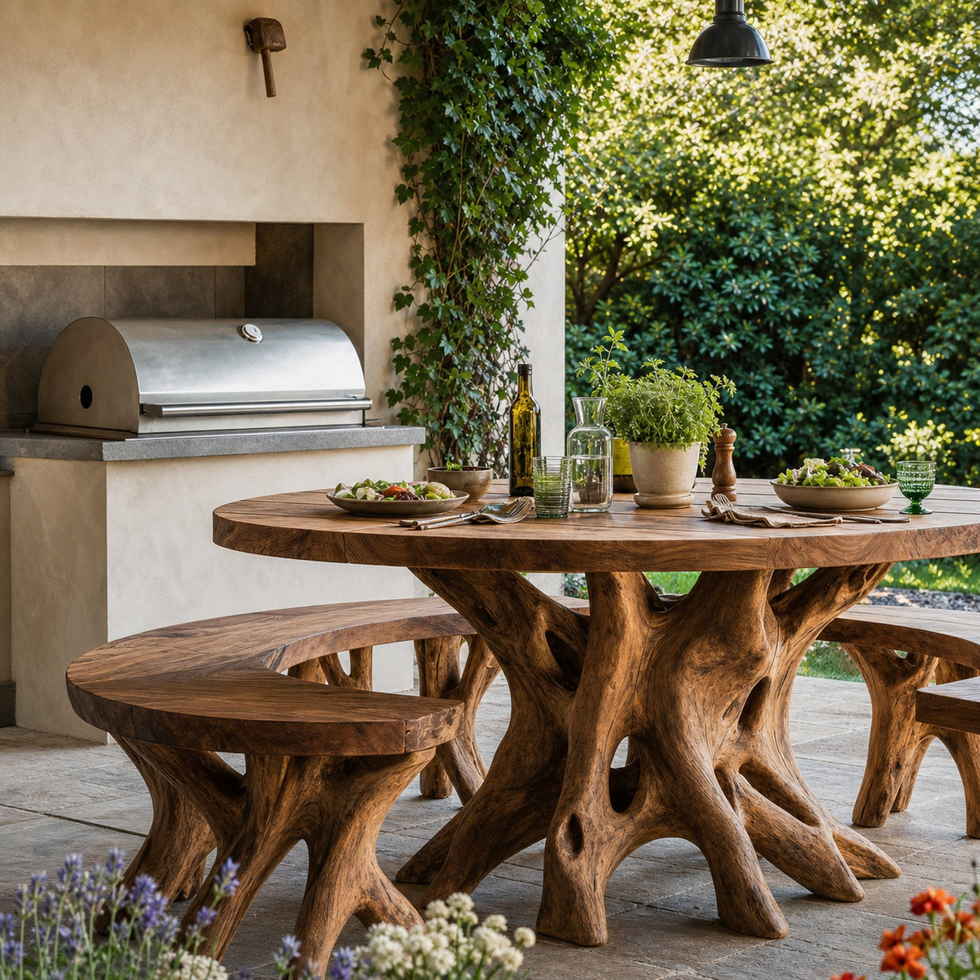 Rustic Kitchen Table For Natural Living Spaces - product view 3