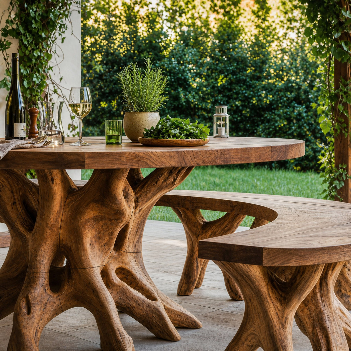 Rustic Kitchen Table For Natural Living Spaces - product view 4