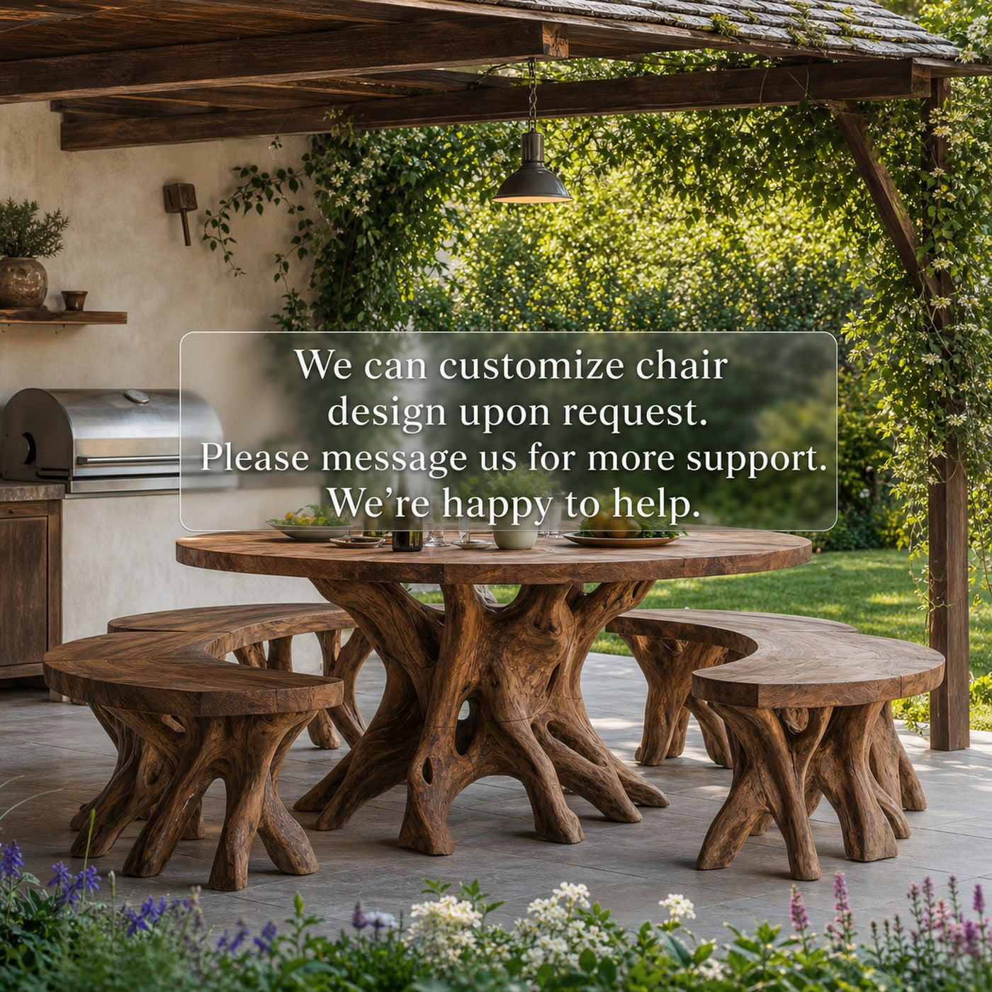 Rustic Kitchen Table For Natural Living Spaces - product view 6