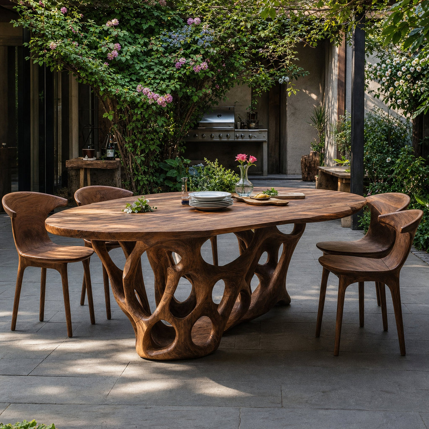 Rustic Kitchen Table For Wooden Decor Theme