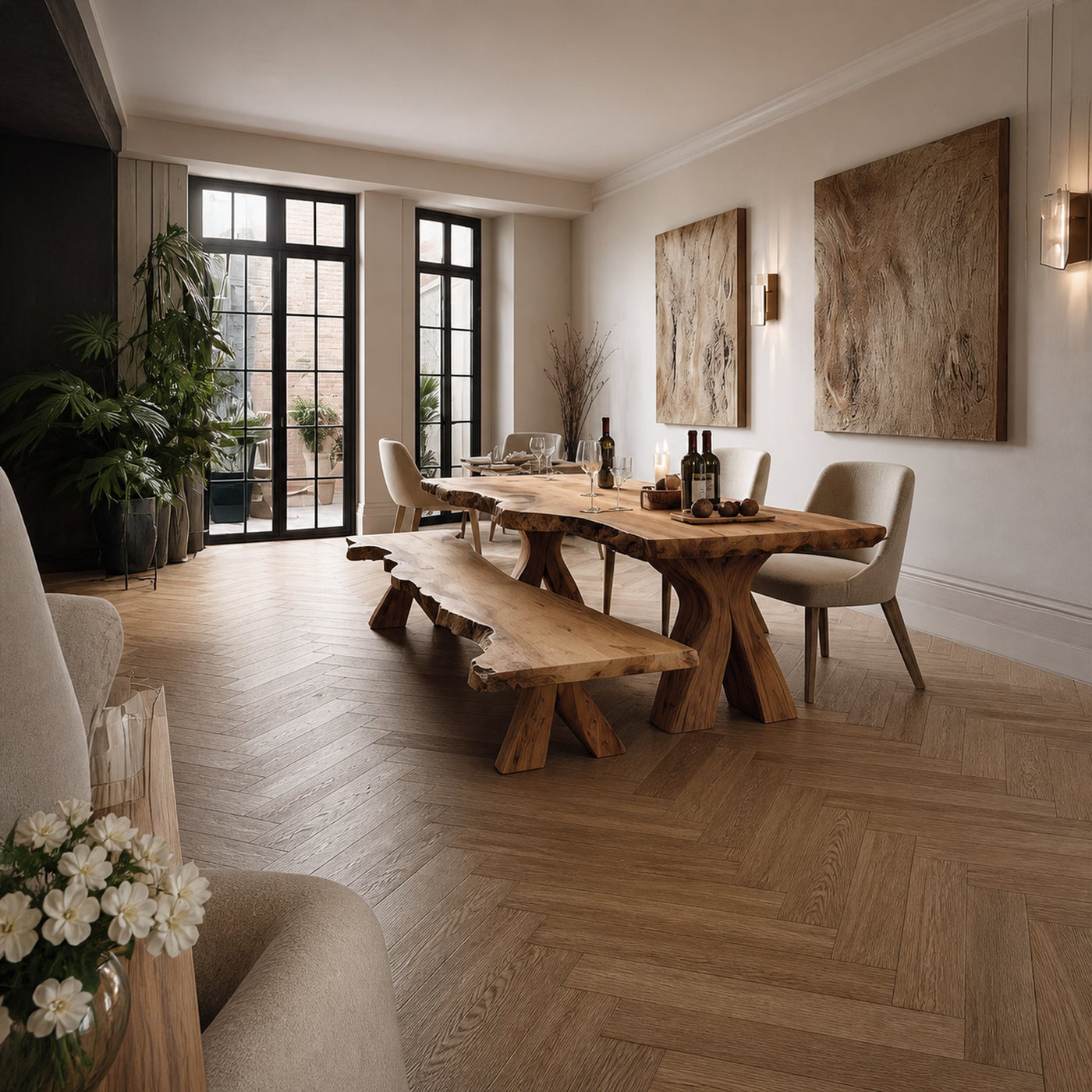 Rustic Large Dining Table Home - product view 2