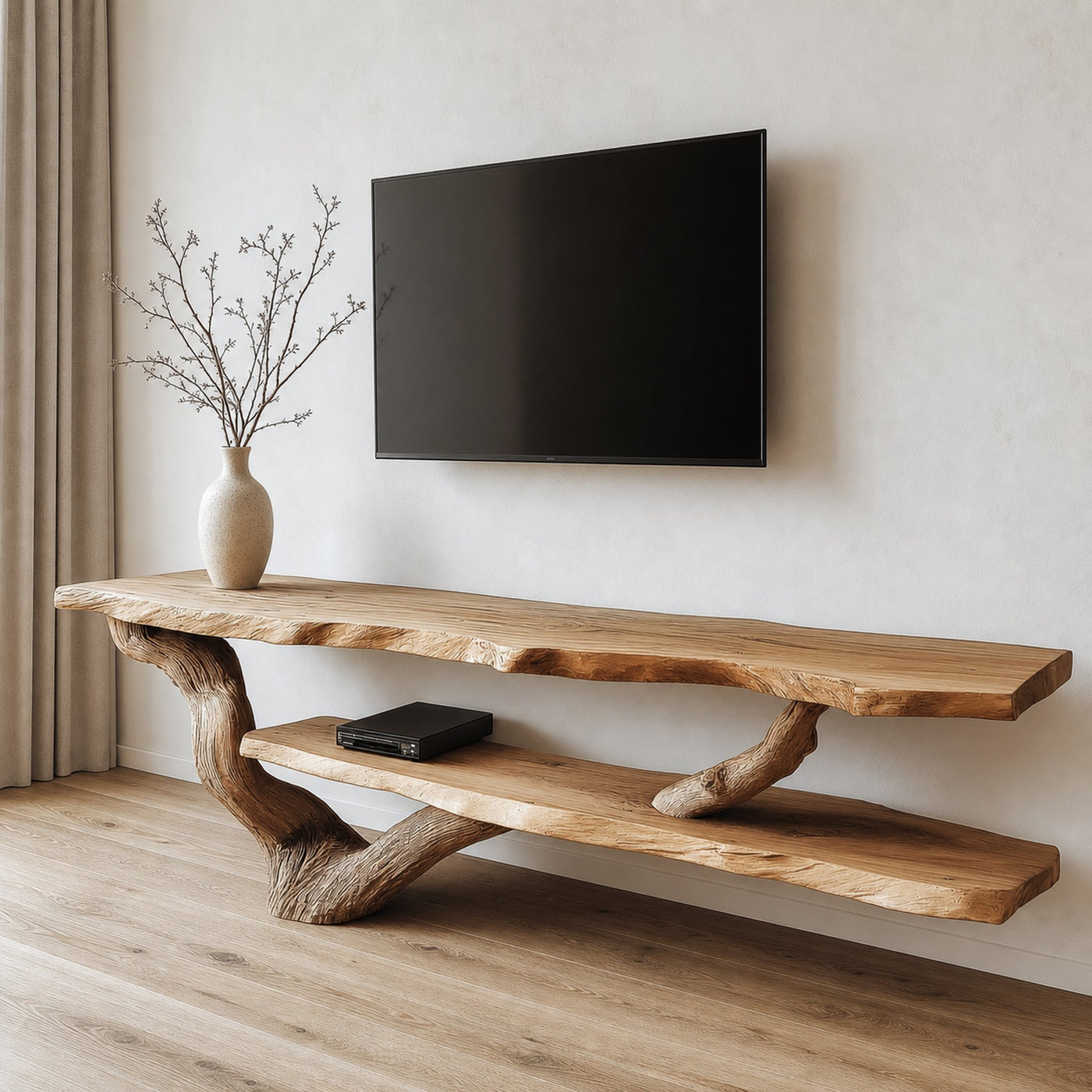 Rustic Live Edge Console Table Living Entryway