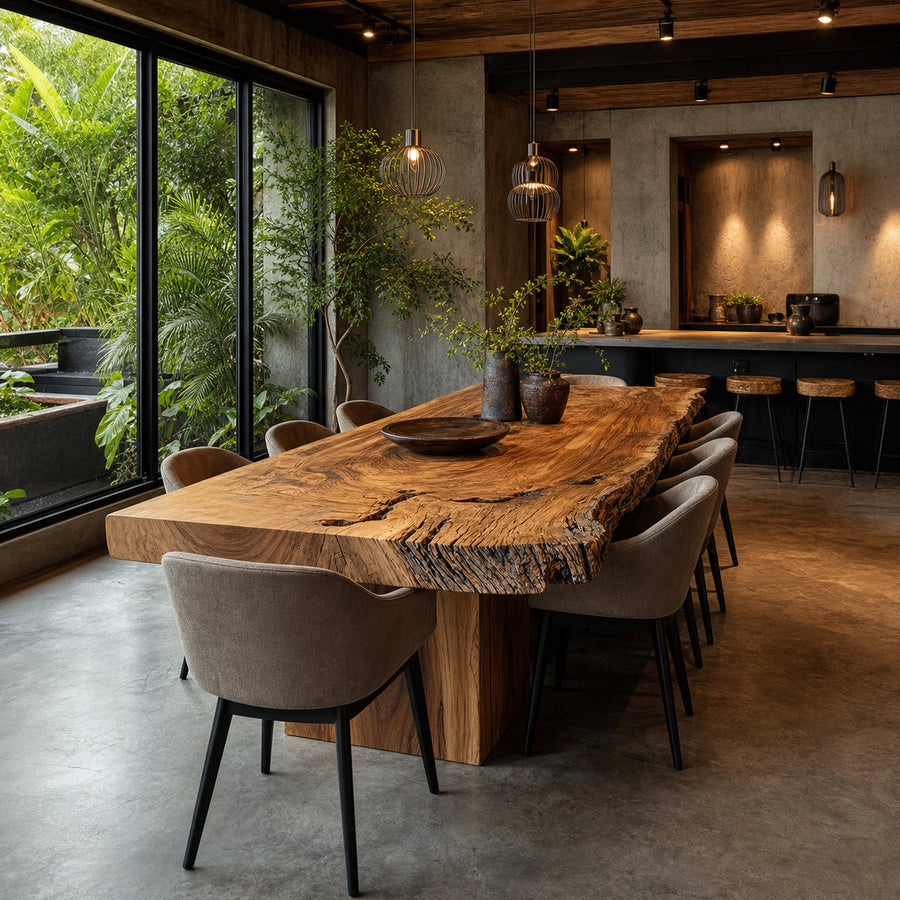 Rustic Live Edge Dining Table Creative Studio