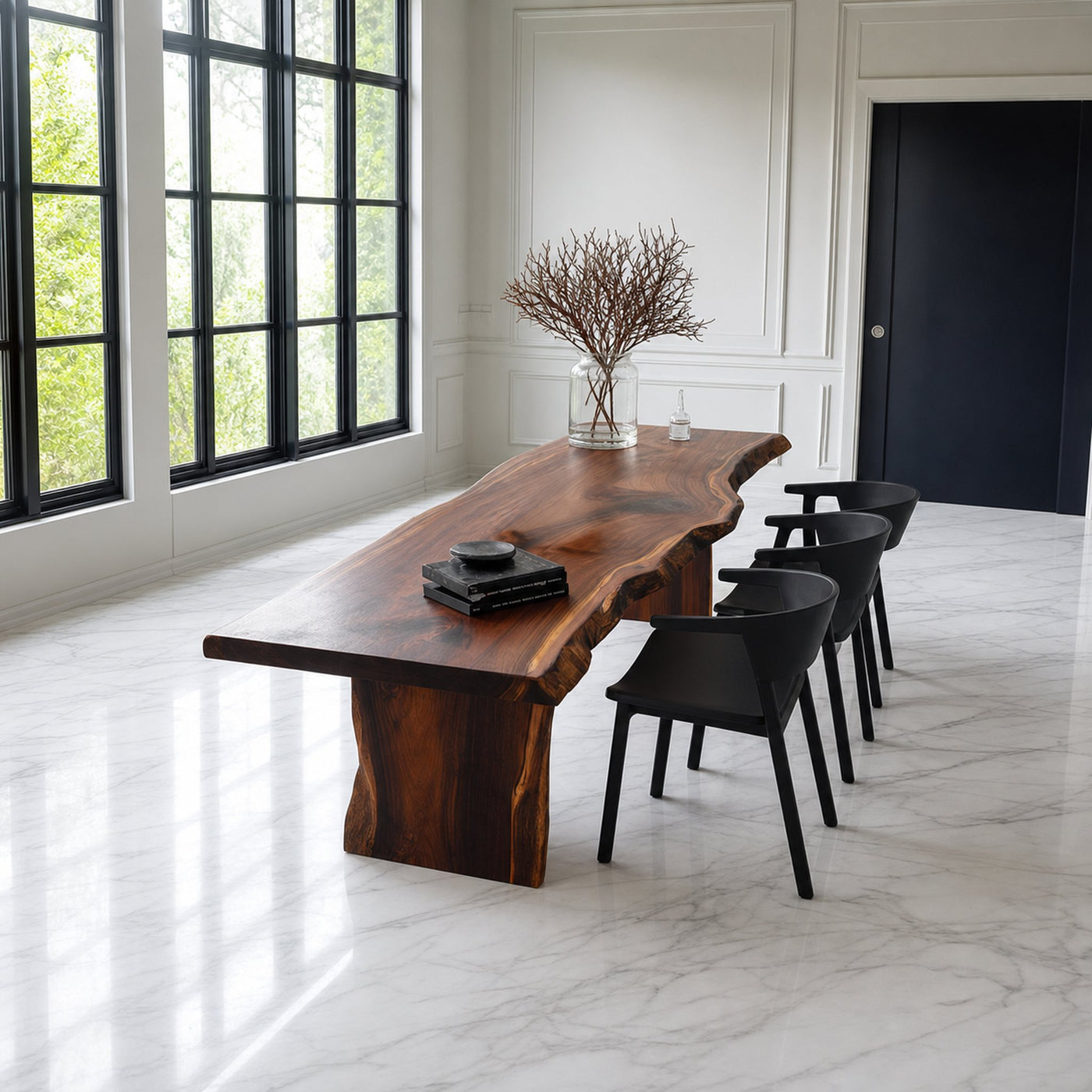 Rustic Live Edge Dining Table Modern Living - product view 2