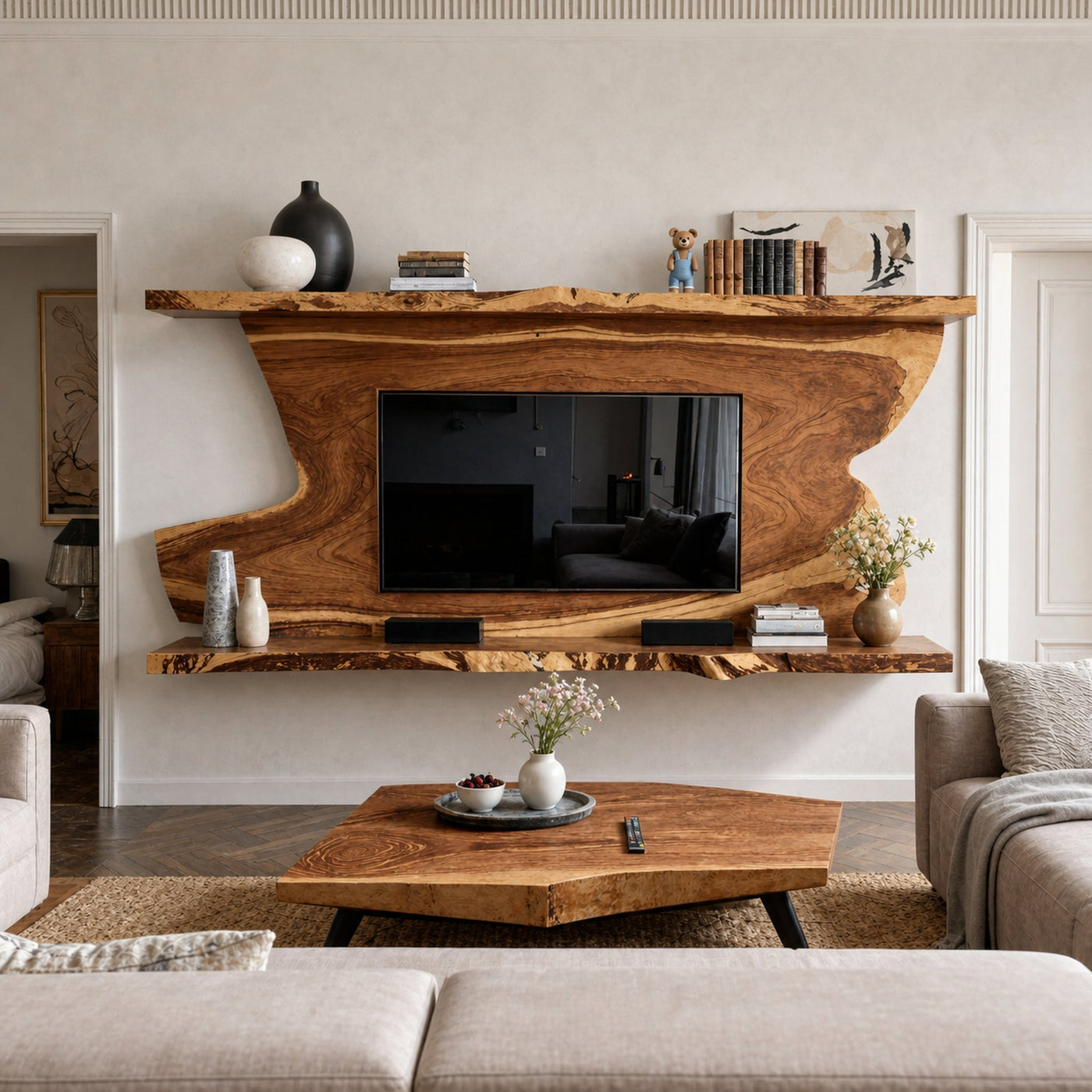 Rustic Living Room Media Console And Tv Stand For Entertainment Spaces