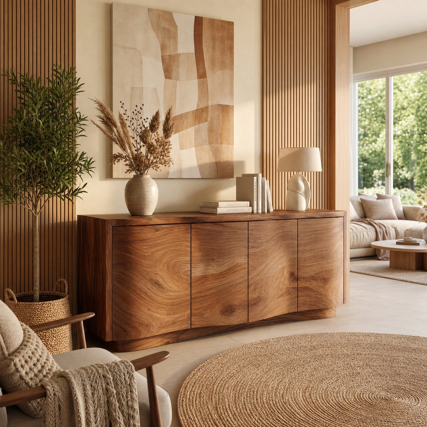 Rustic Luxury Sideboard Cabinet Living Room Interior Decor - product view 7