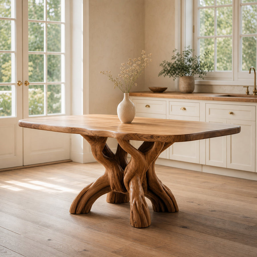 Rustic Organic Handmade Dining Table Dining Room Or Kitchen