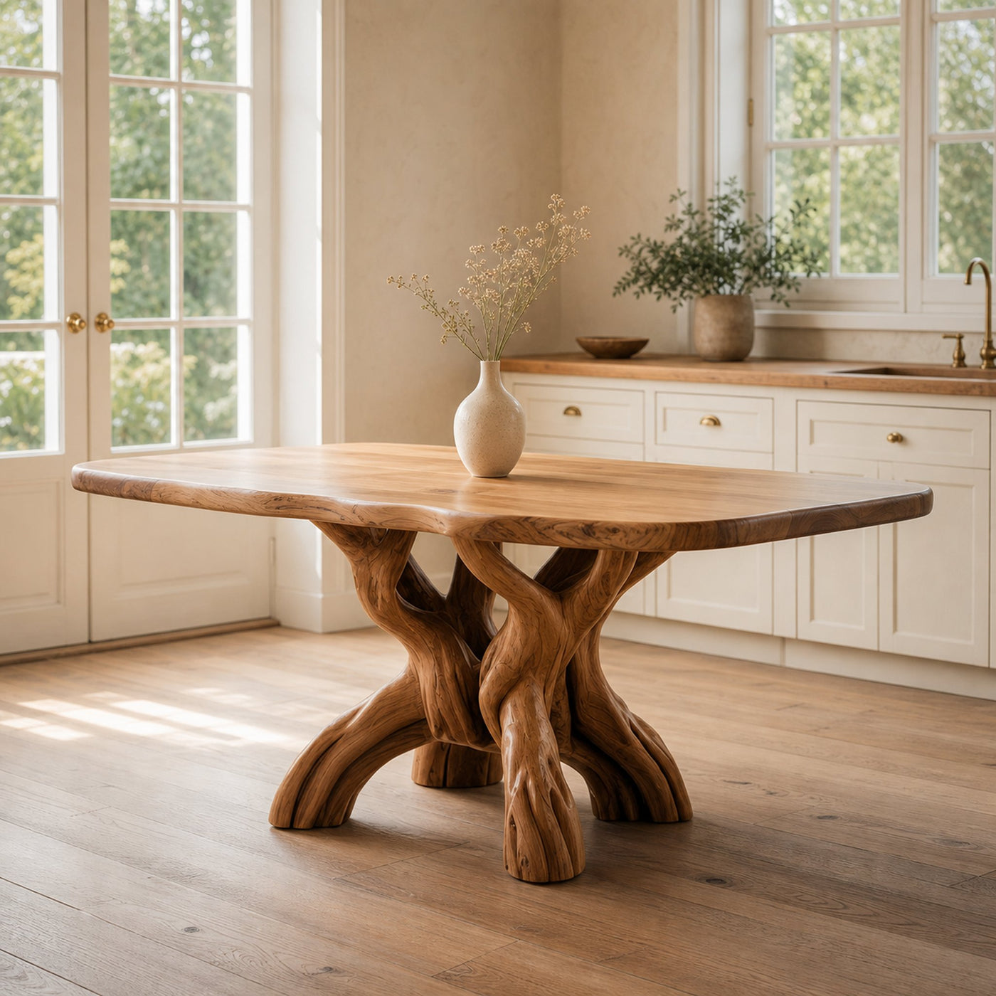 Rustic Organic Handmade Dining Table Dining Room Or Kitchen