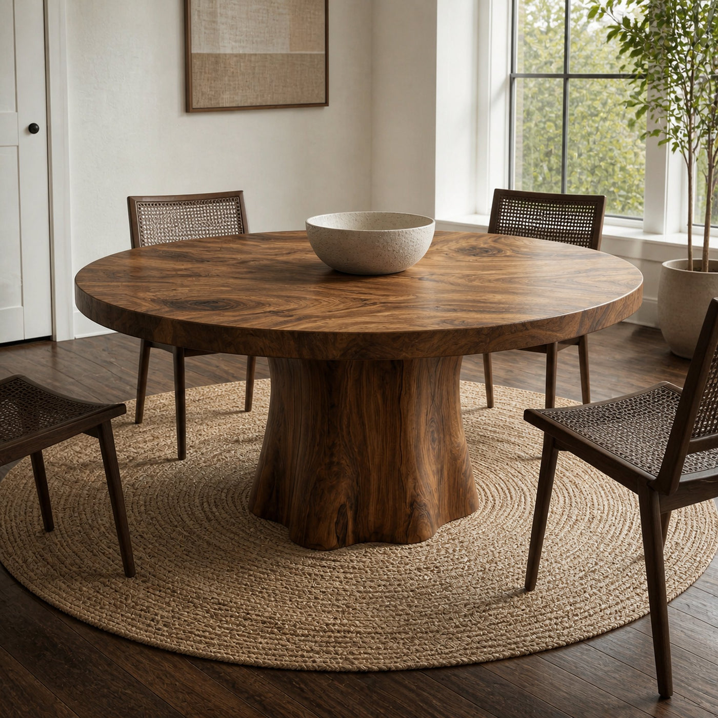 Rustic Round Dining Table For Dining Room And Kitchen - product view 4