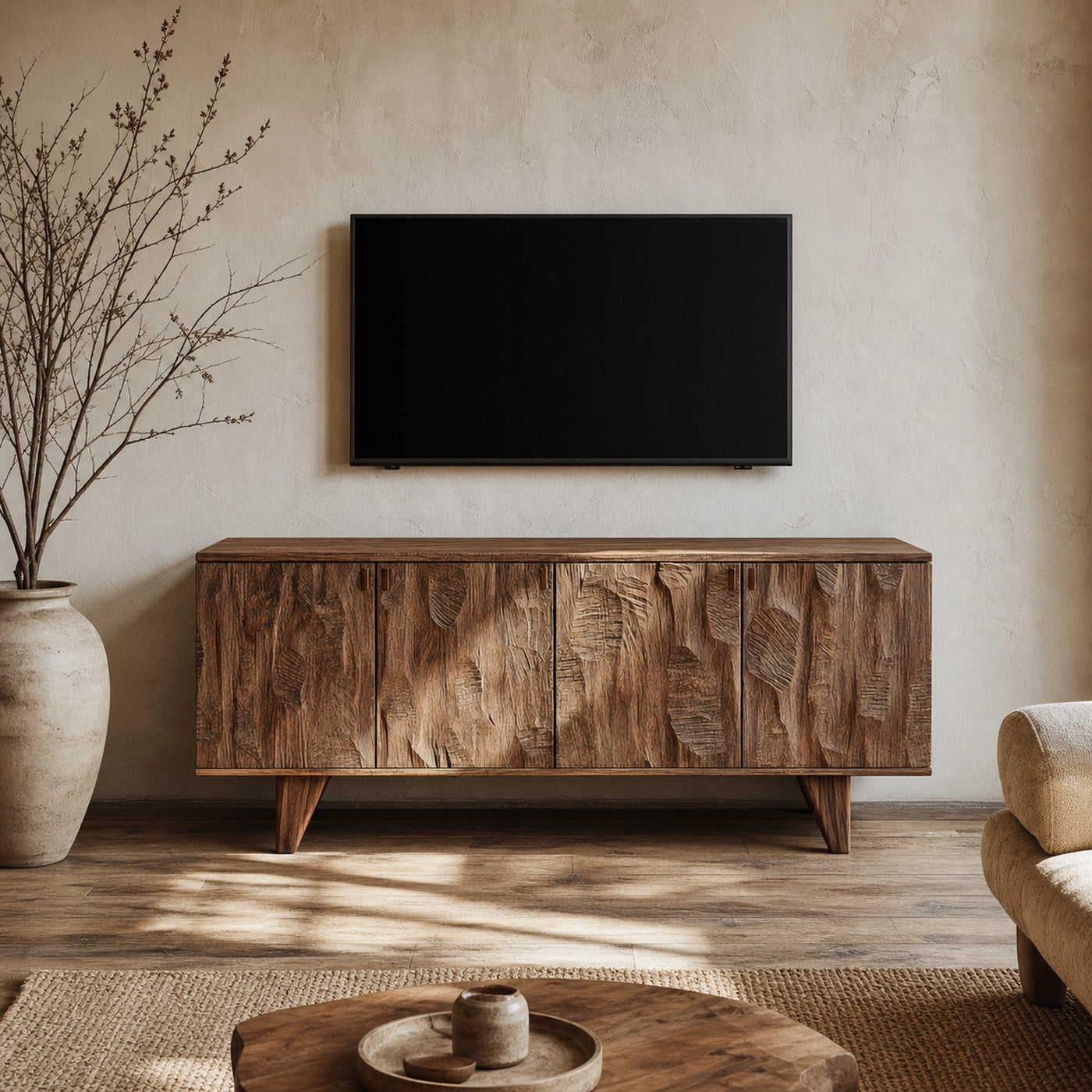 Rustic Sideboard Cabinet For Living Room