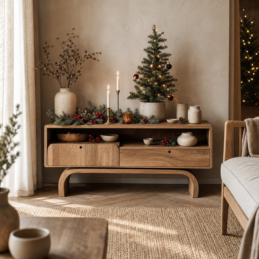 Rustic Sideboard Console For Living Room And Family Space