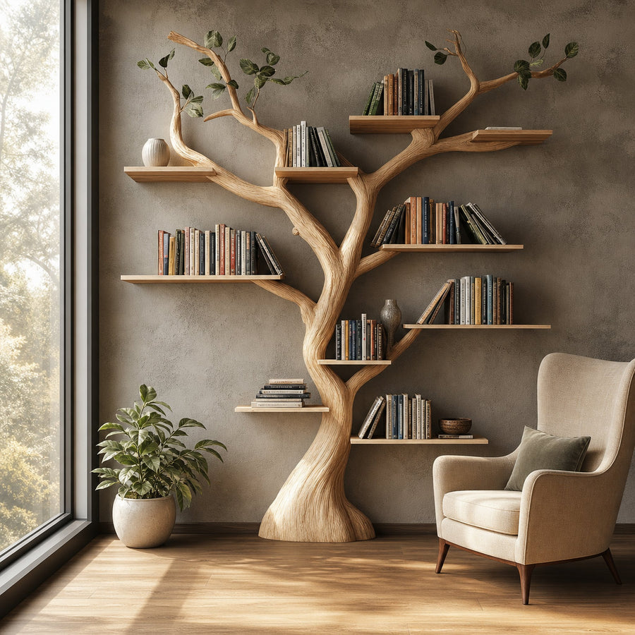 Rustic Wall Shelf Living Room Large Organizer