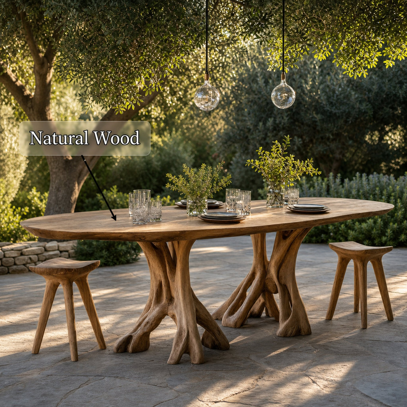Rustic Wood Dining Table For Cozy Kitchen Decor - product view 5