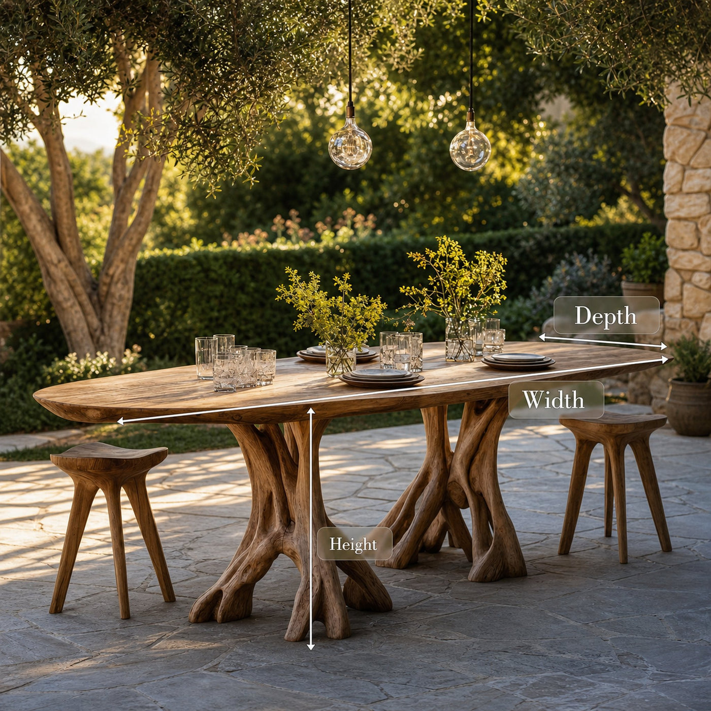 Rustic Wood Dining Table For Cozy Kitchen Decor - product view 7