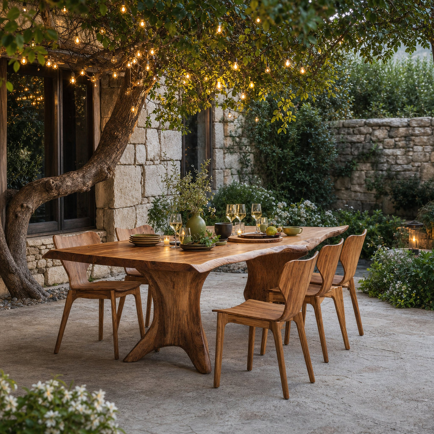 Rustic Wood Dining Table For Traditional Style Homes - product view 2