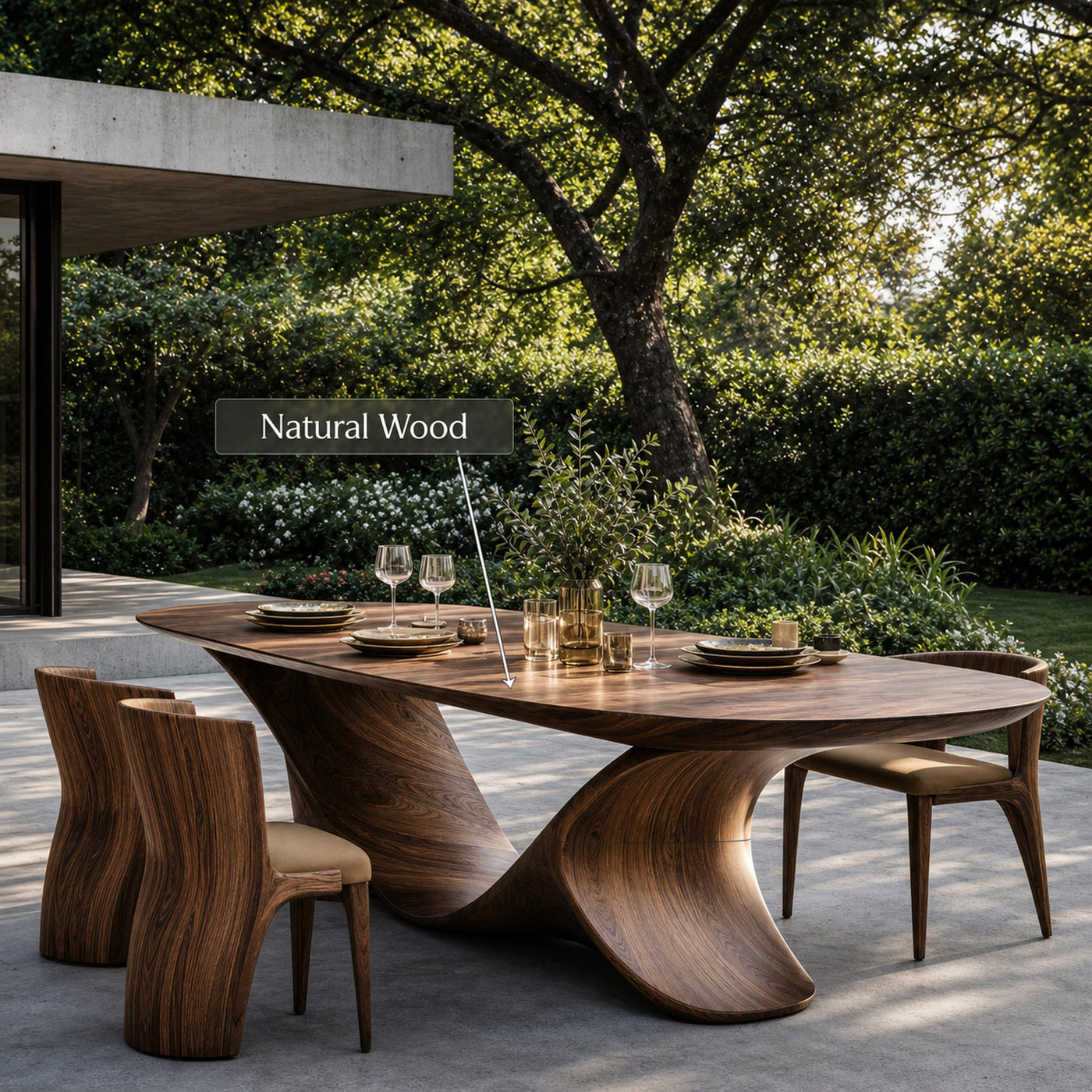 Rustic Wood Table For Natural Home Furnishing - product view 5
