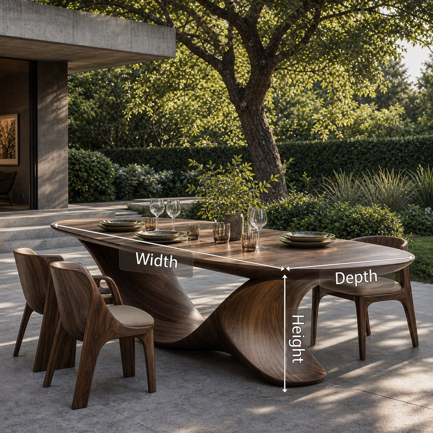 Rustic Wood Table For Natural Home Furnishing - product view 7