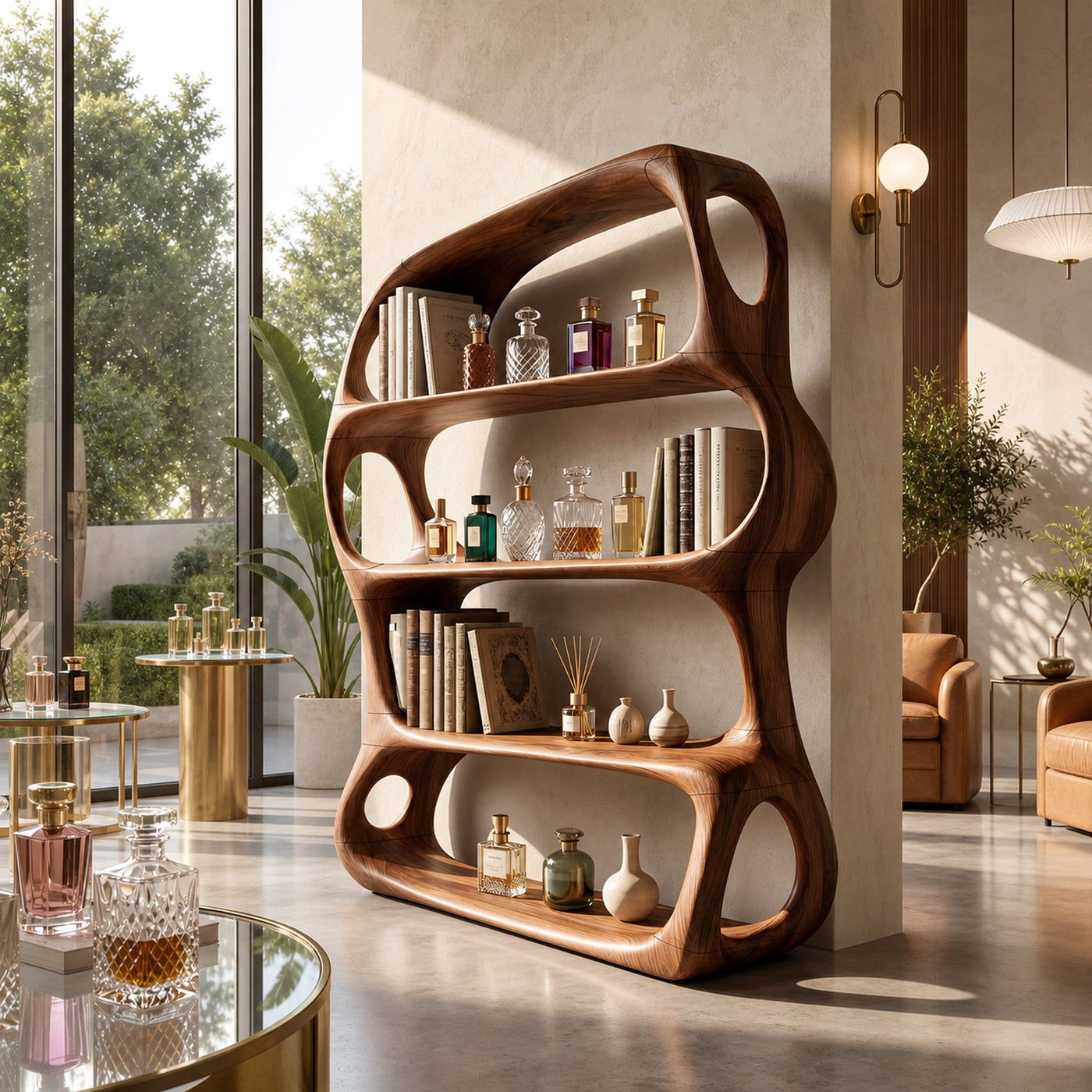 Scandinavian Decorative Bookcase Storage Organizer For Living Room - product view 6