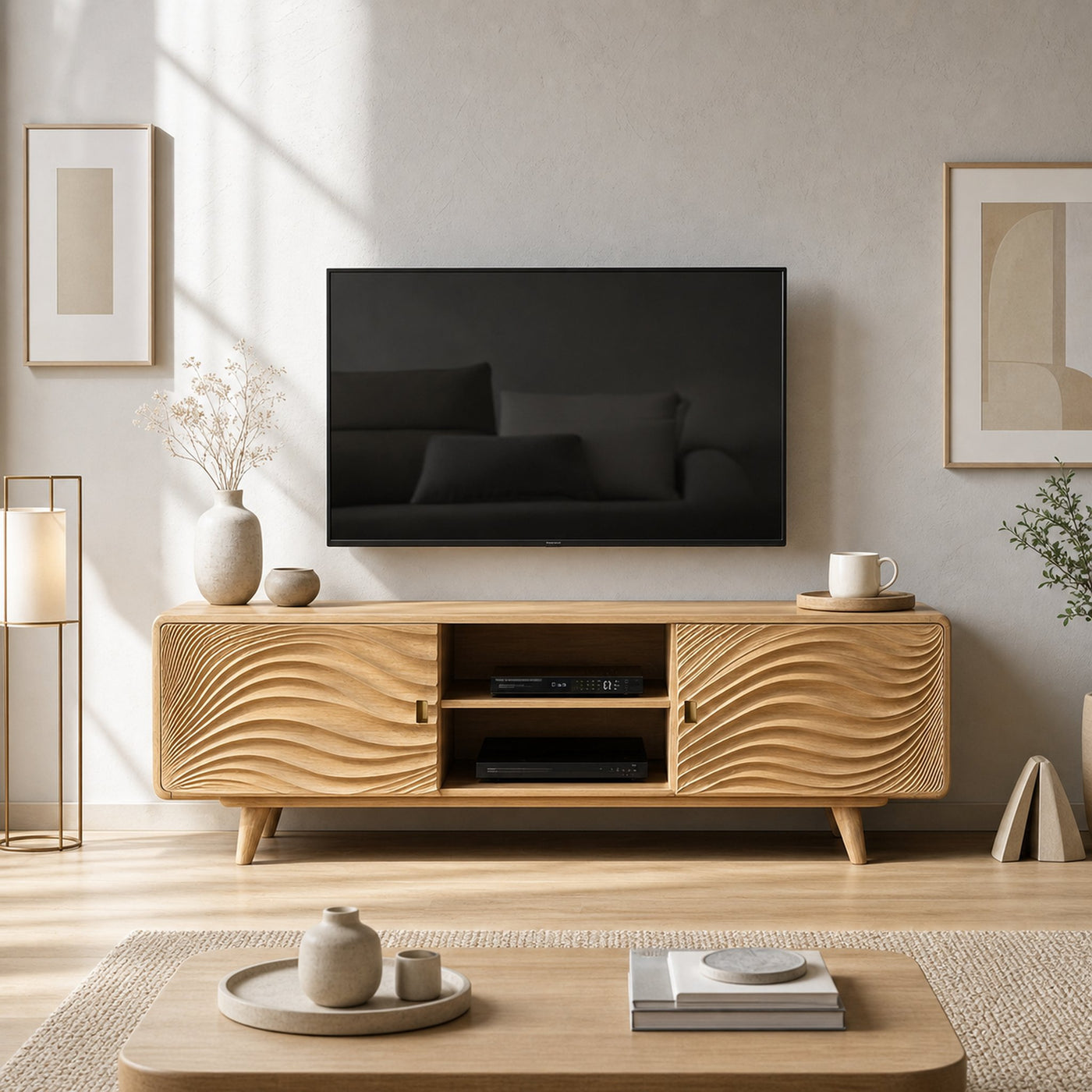 Scandinavian Modern TV Stand Living Room And Morning Room