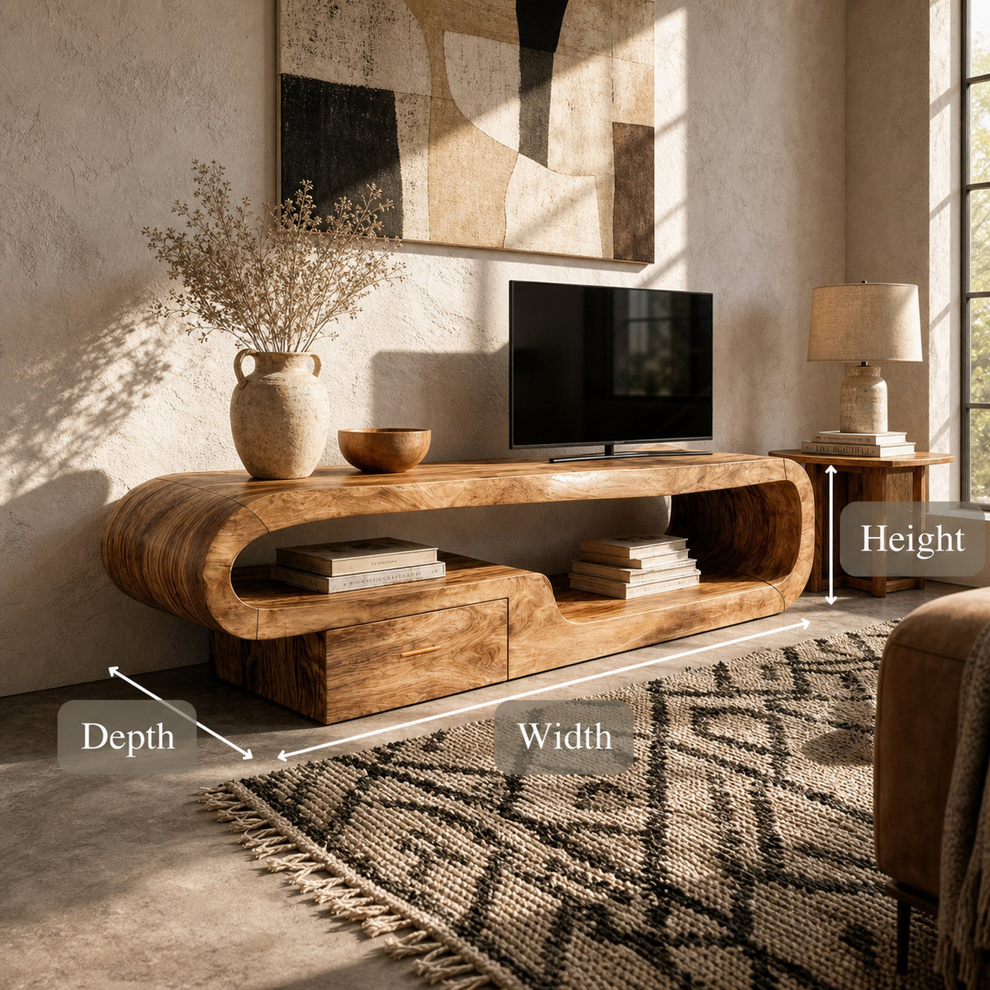 Scandinavian TV Cabinet For Cozy Living Room Decor - product view 8