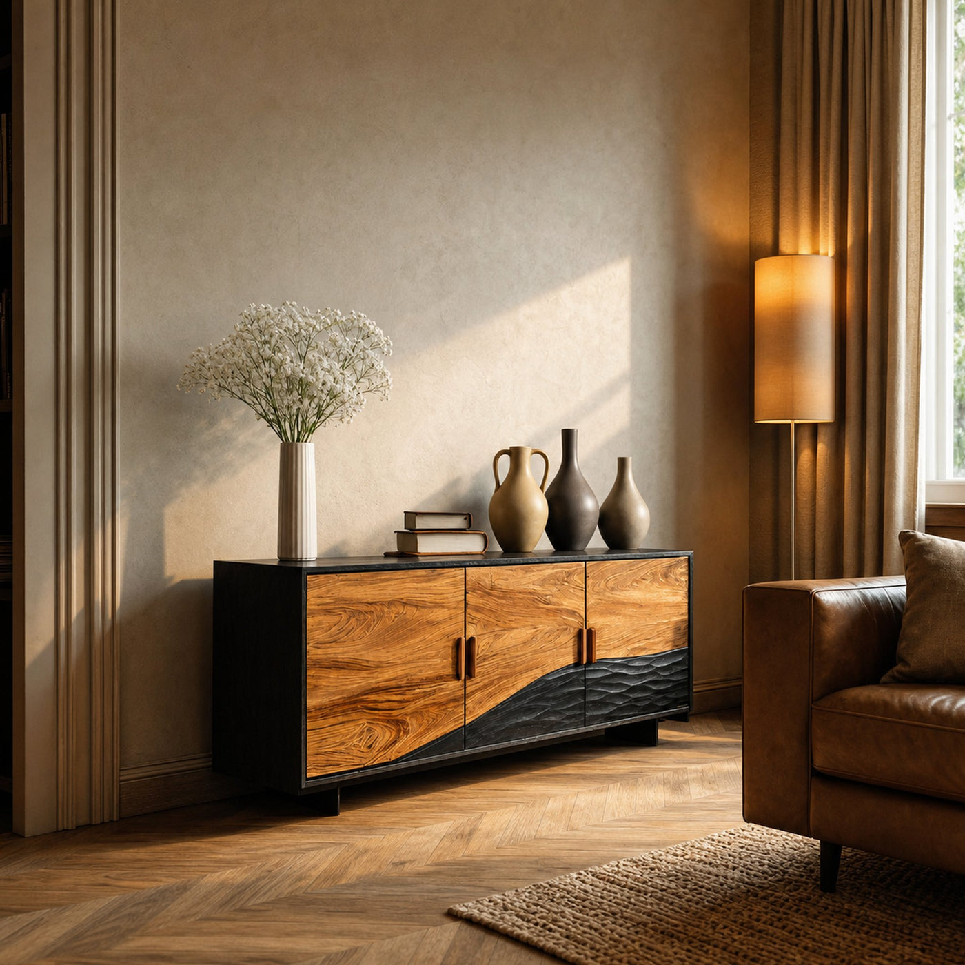 Sculptural Sideboard For Home Decor