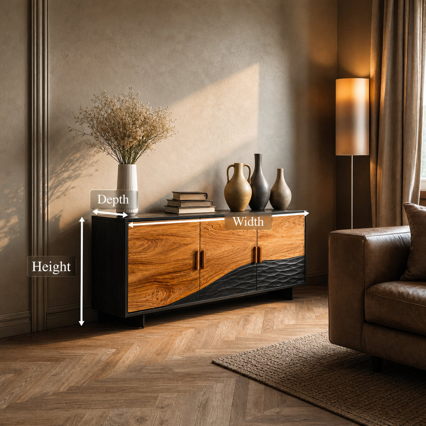 Sculptural Sideboard For Home Decor - product view 6