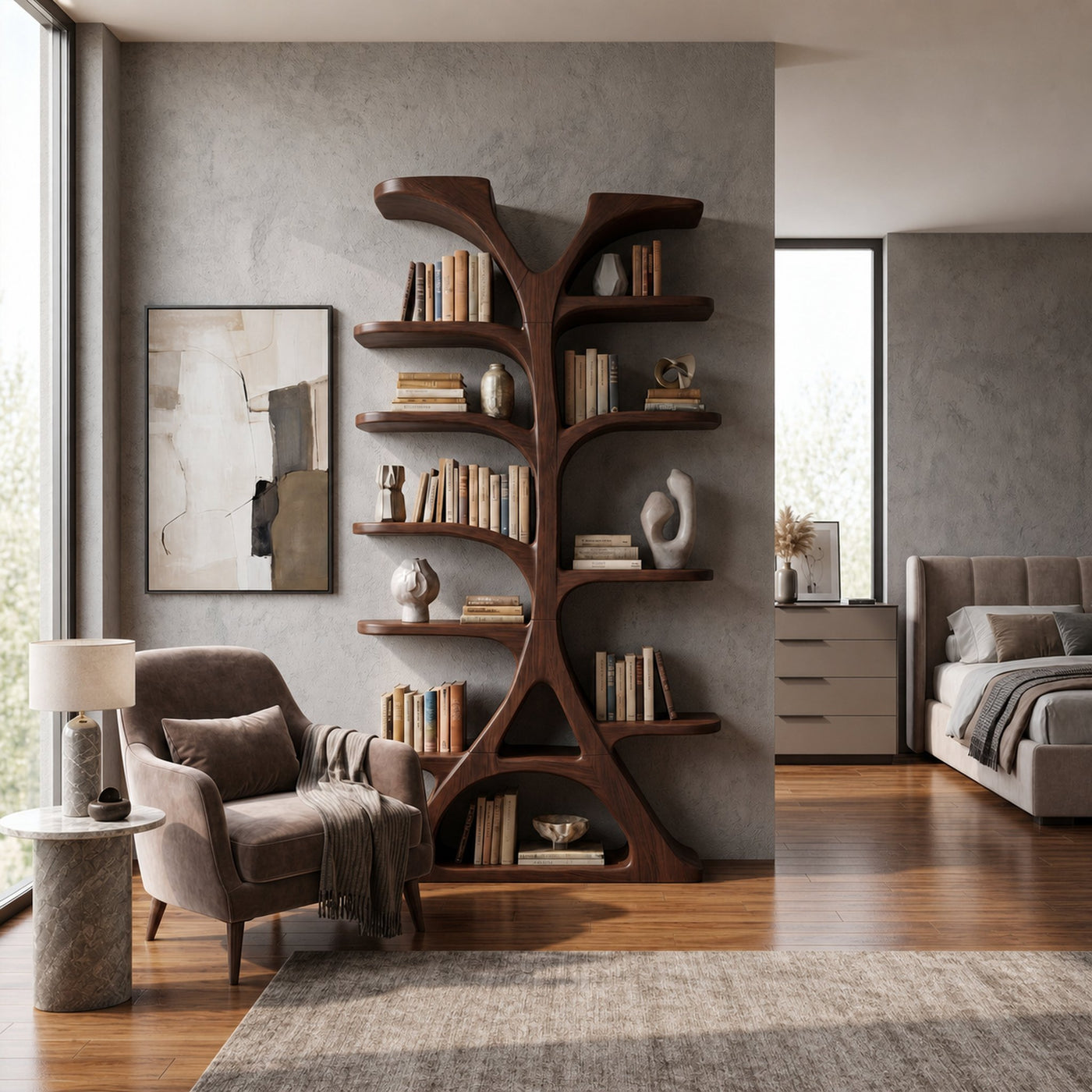 Sculptural Tree Bookshelf For Reading Corner - product view 6