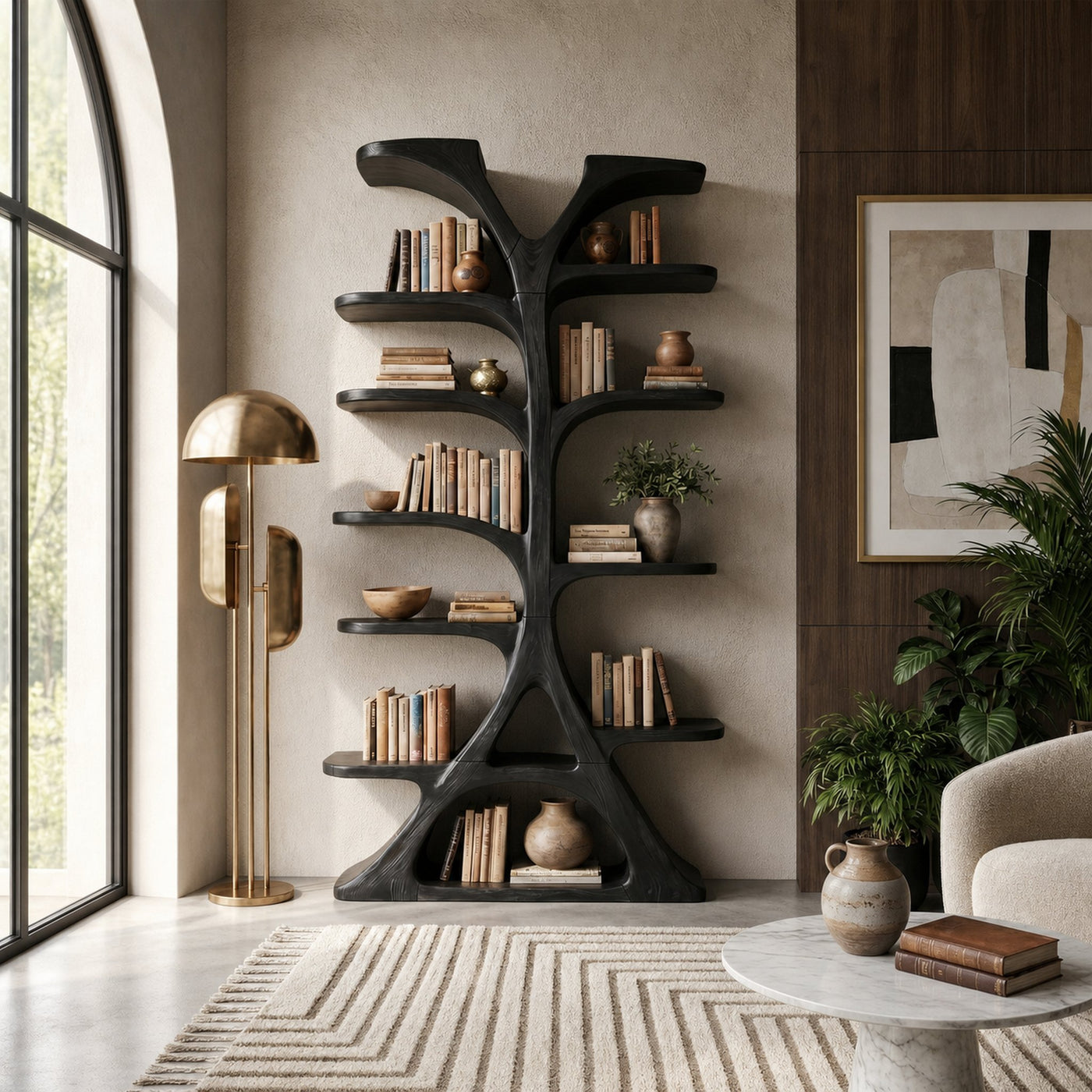 Sculptural Tree Bookshelf For Reading Corner - product view 7