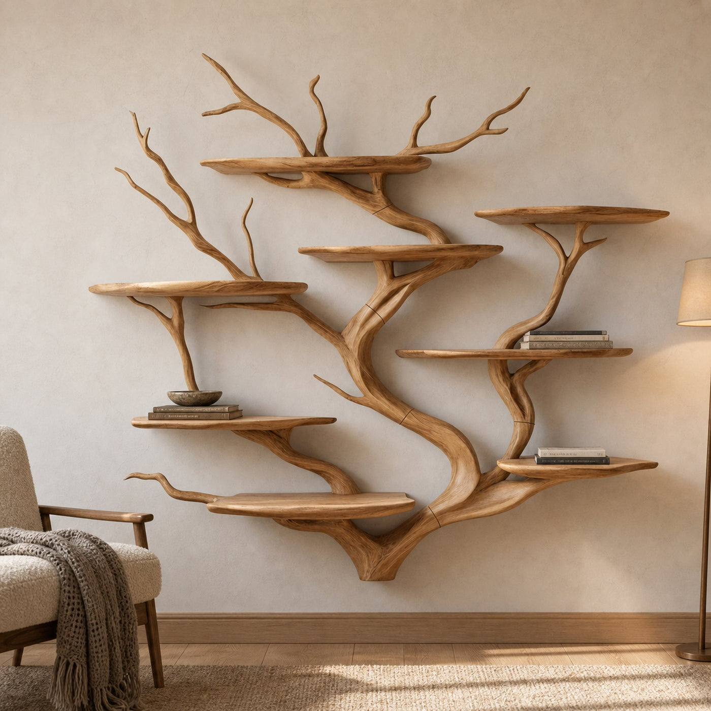 Sculpture Style Wall Shelf Reading Room And Studio