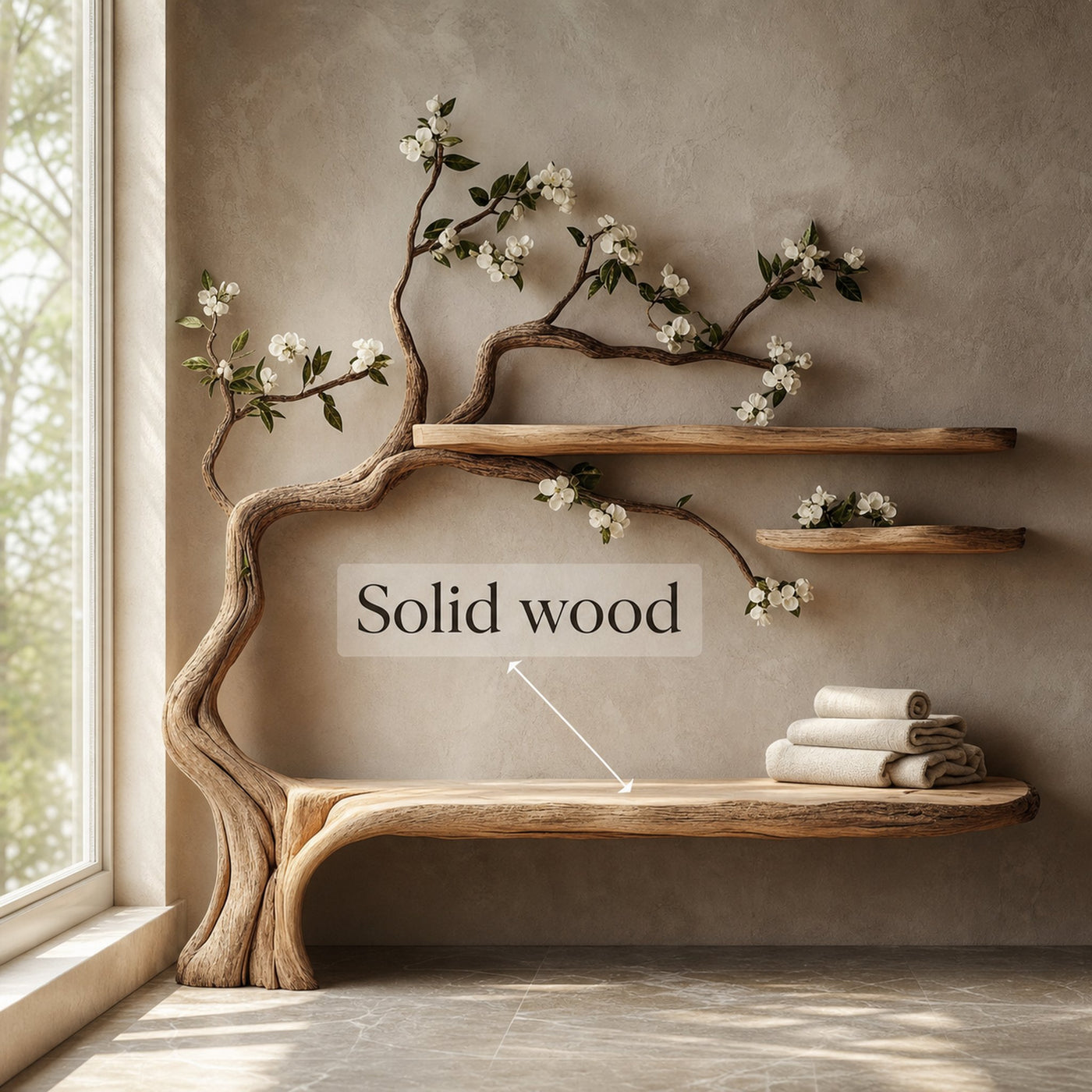 Tree Book Shelf Bookshelf Corner Shelf Gift Family - product view 2