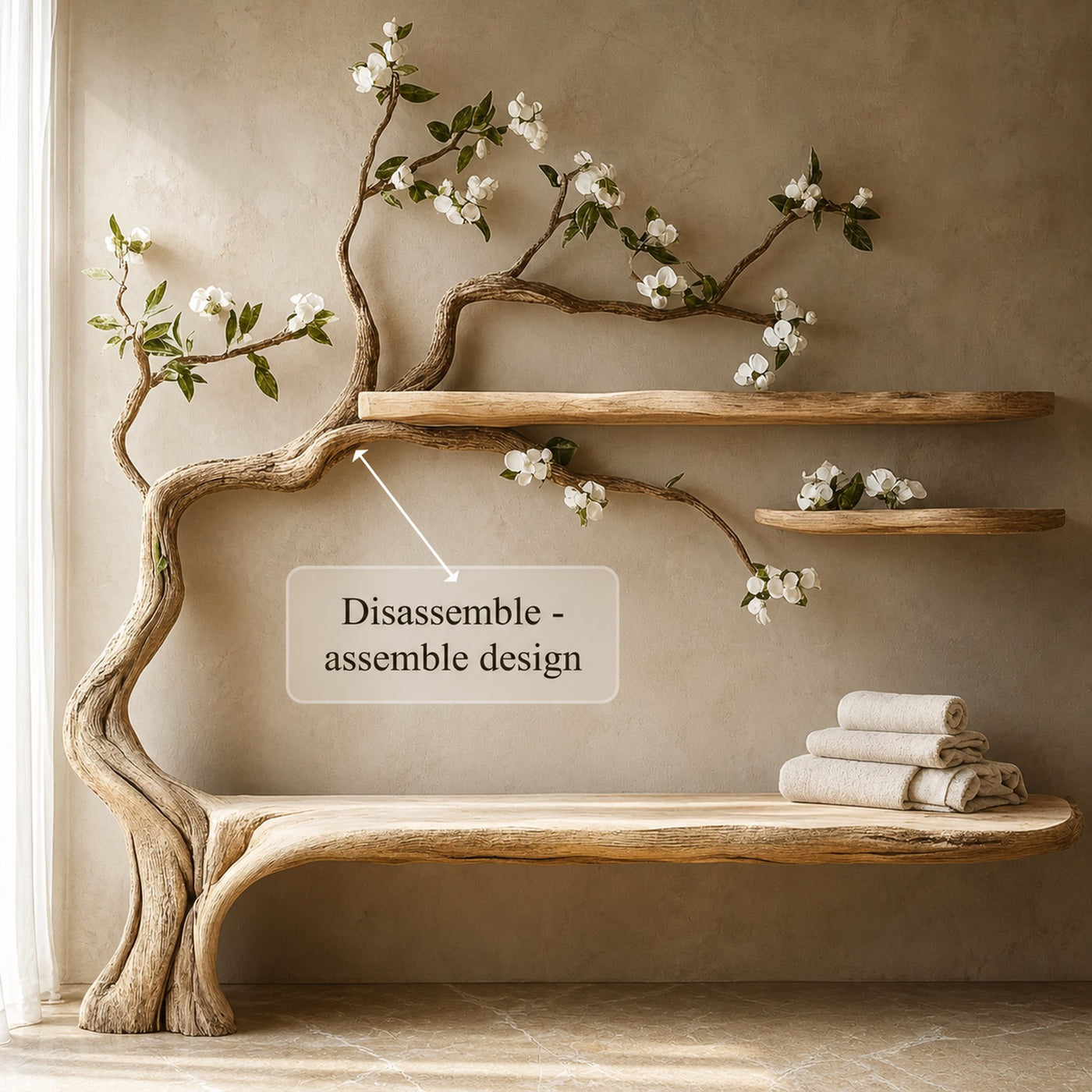 Tree Book Shelf Bookshelf Corner Shelf Gift Family - product view 3