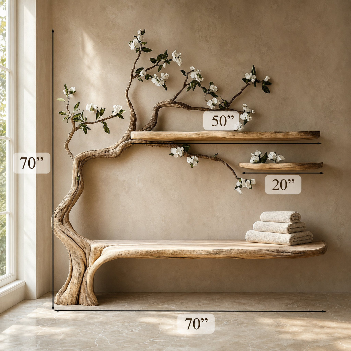 Tree Book Shelf Bookshelf Corner Shelf Gift Family - product view 4