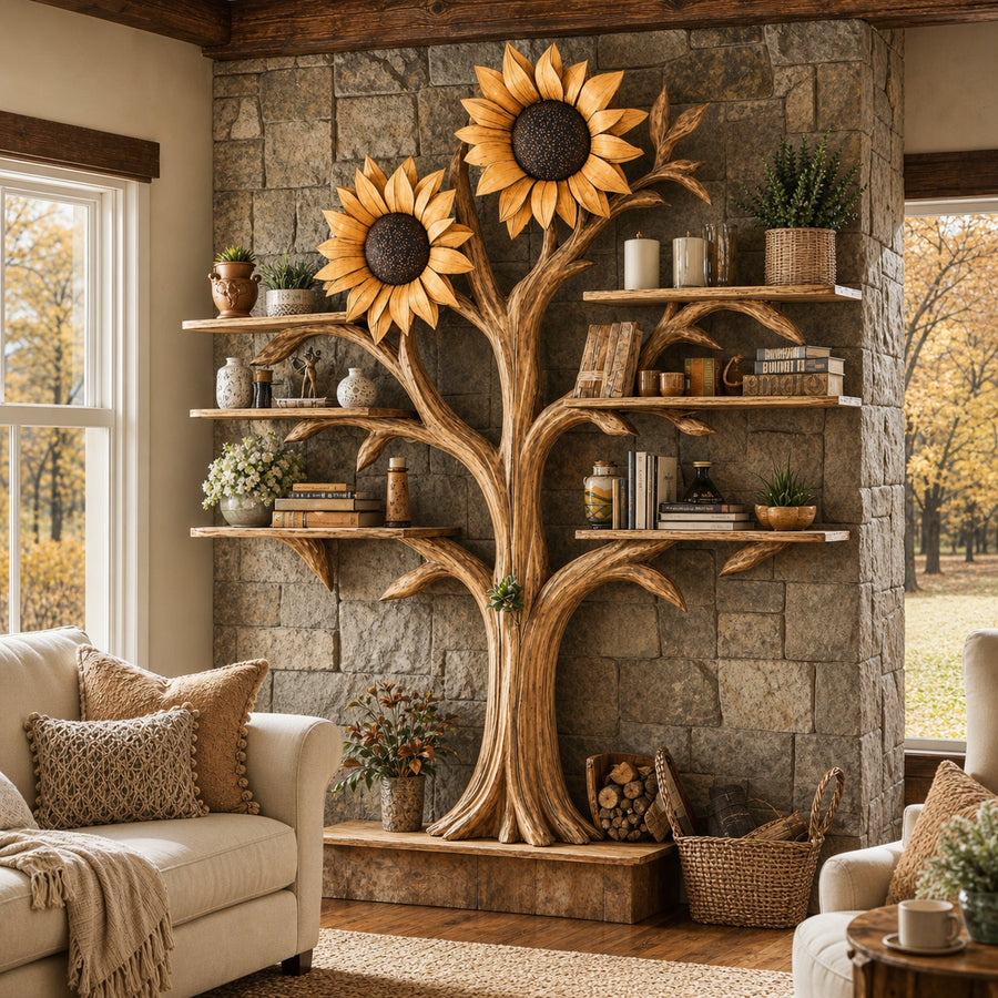 Tree Bookshelf Floating Bookshelf Branch Bookcase