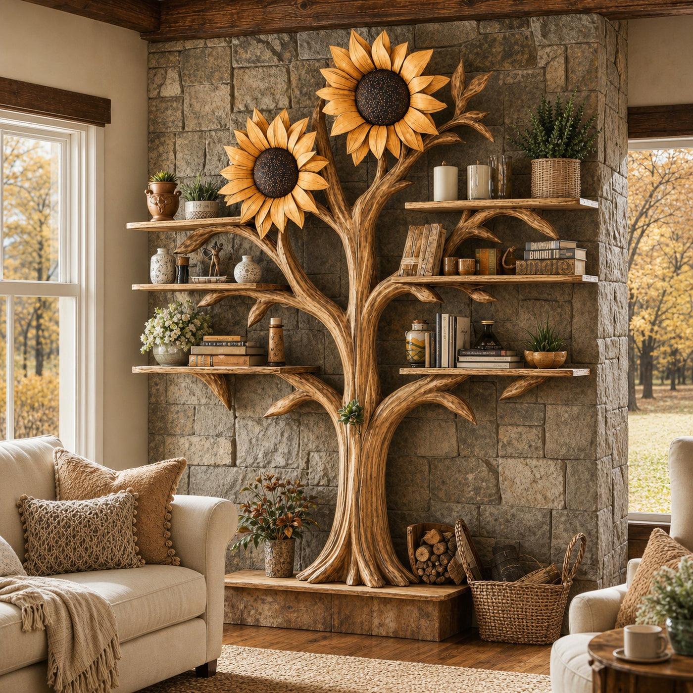 Tree Bookshelf Floating Bookshelf Branch Bookcase